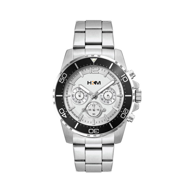 Picture of 44mm, Silver Metal Case, Bk Bezel, Chrono Mvt