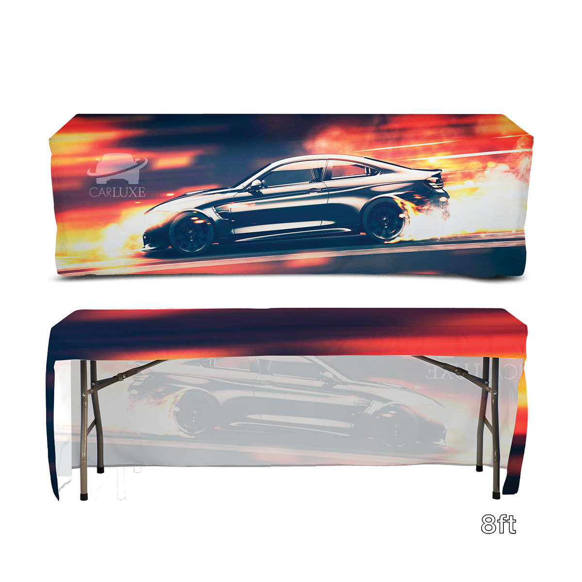 Picture of DisplaySplash 8' Fitted Open Back Table Cover