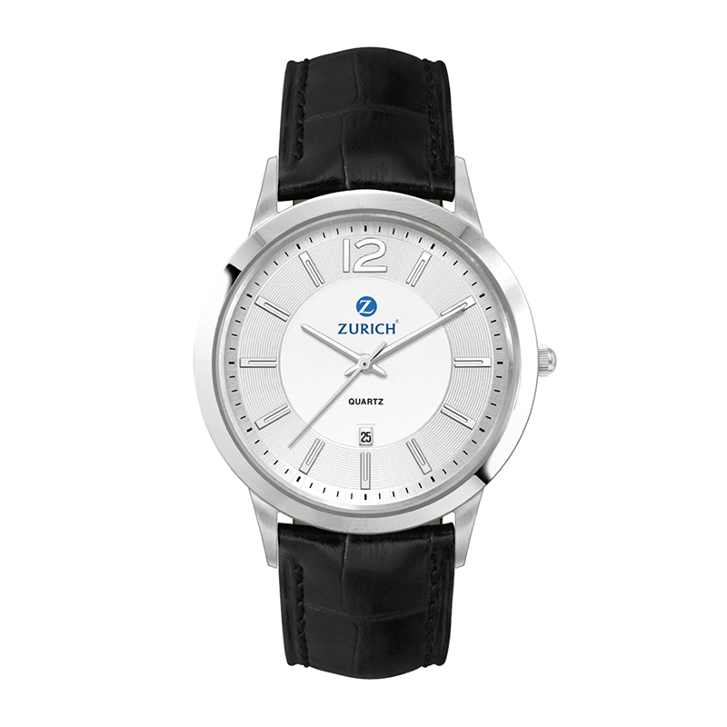 Picture of Wc4214 43mm Steel Silver Case, 3 Hand Mvmt, Silver Dial, Dte Display, Leather Strap, Flat Mineral Cr