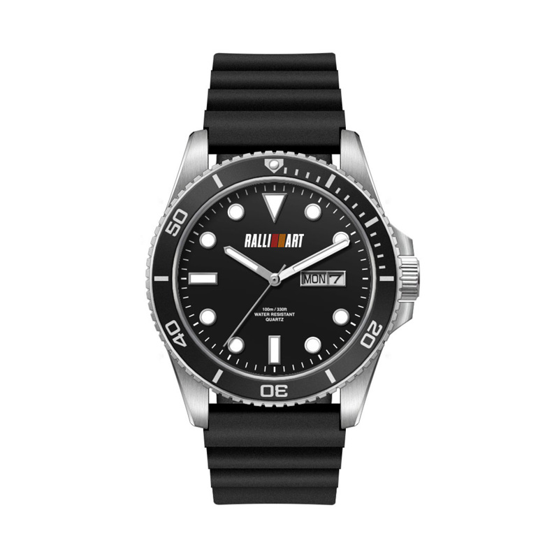 Picture of 42.5mm, Ss, Silver Case, Bk Bezel, 3-Hand Mvt, Day-Dte