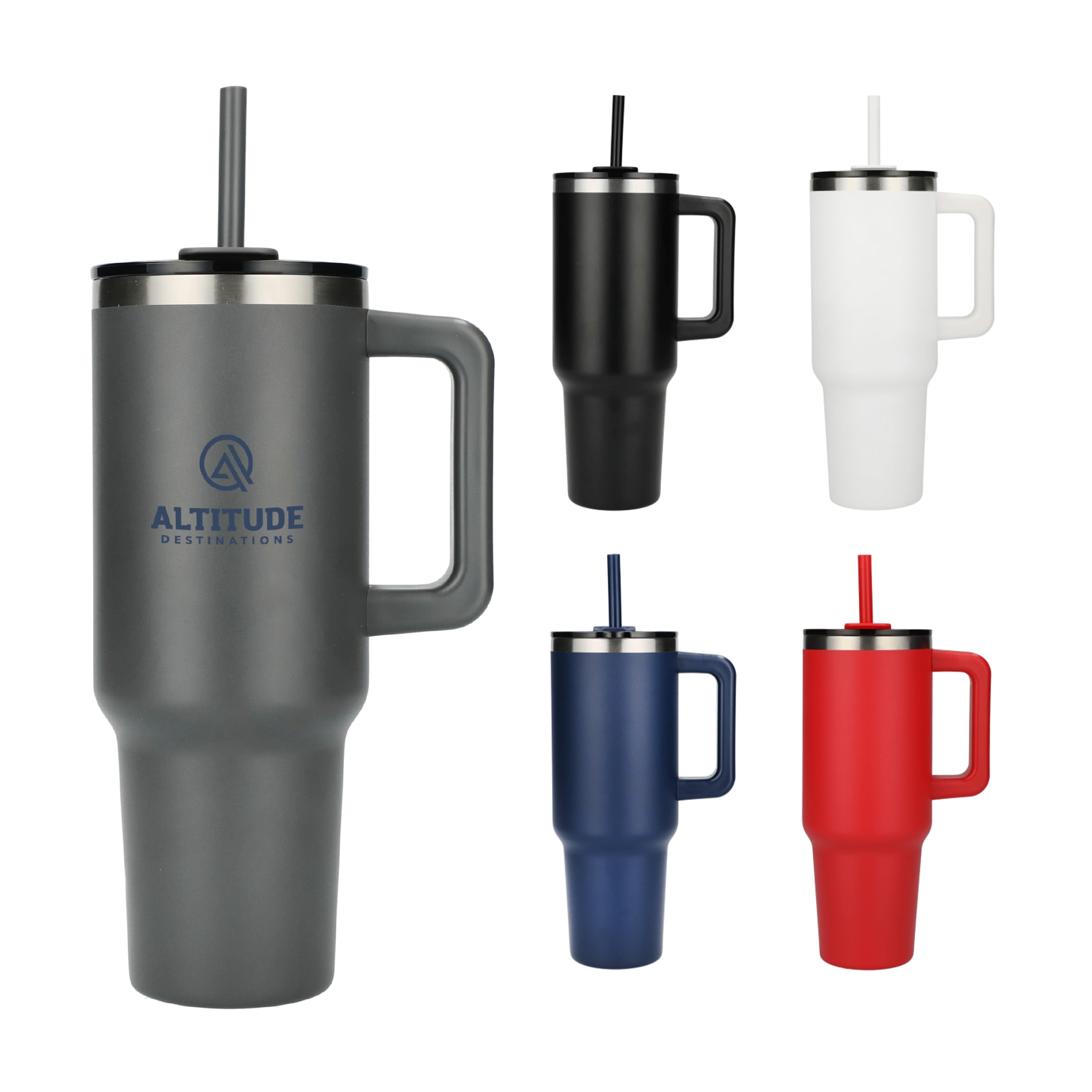 Picture of Pinnacle 40 oz Vacuum Insulated Eco-Friendly Travel Tumbler With Straw