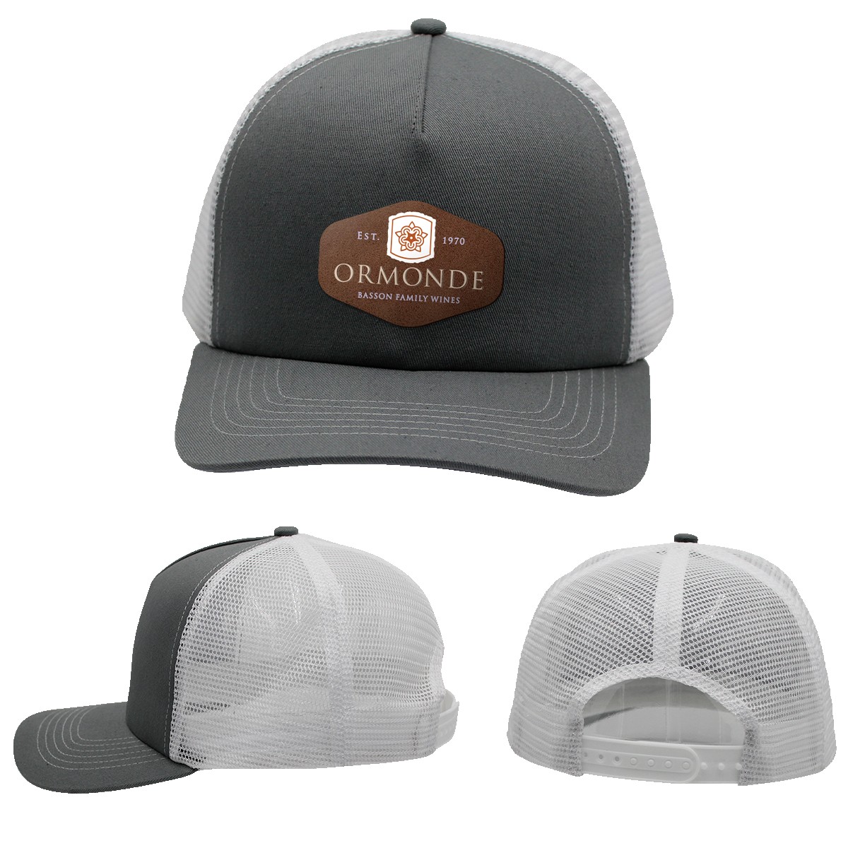 Picture of Mesh Hype Trucker, Leather Patch - Full Color Digital