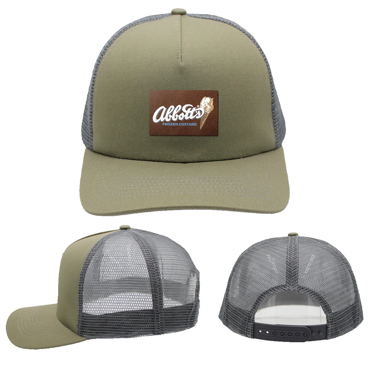 Picture of Mesh Hype Trucker, Leather Patch - Full Color Digital