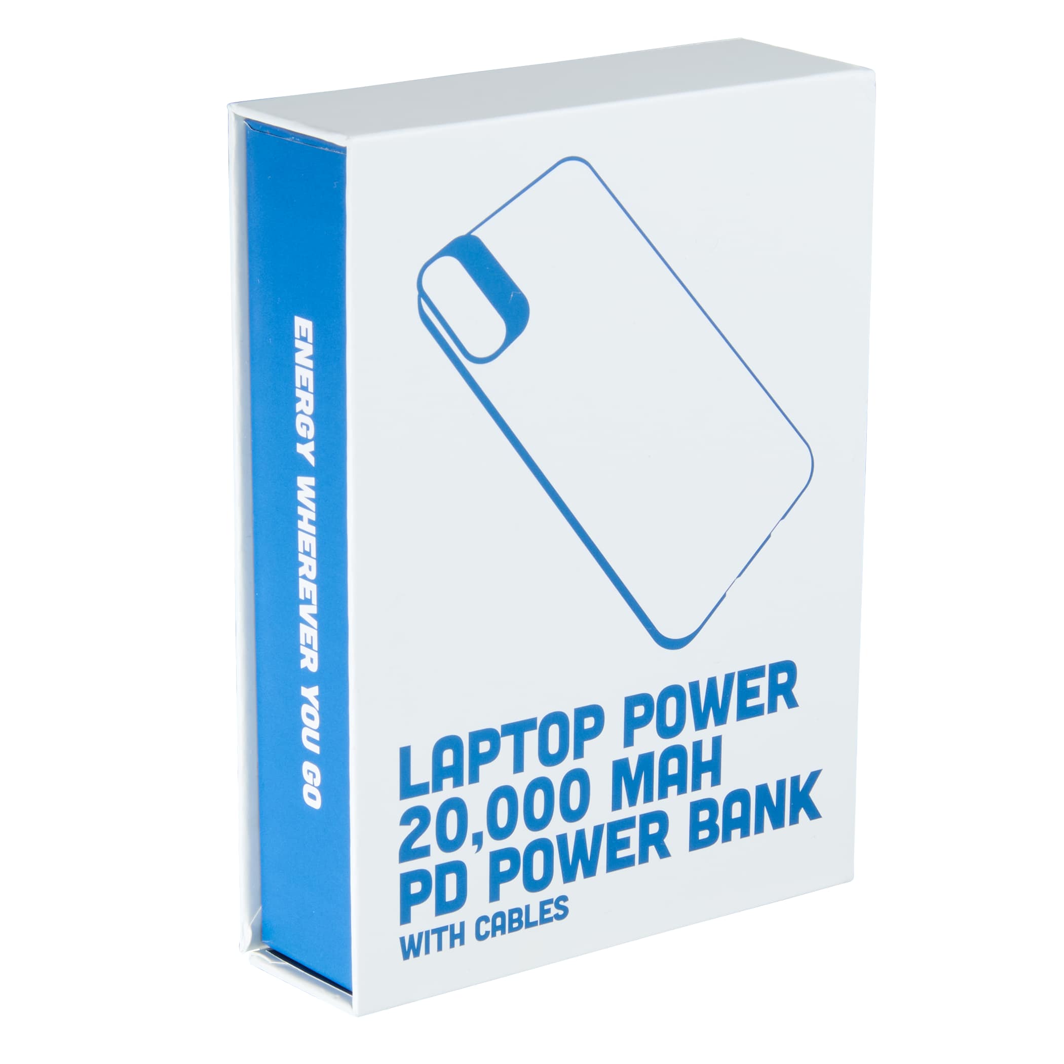 Picture of Laptop Power 20,000 mAh PD Power Bank with Integrated Cables
