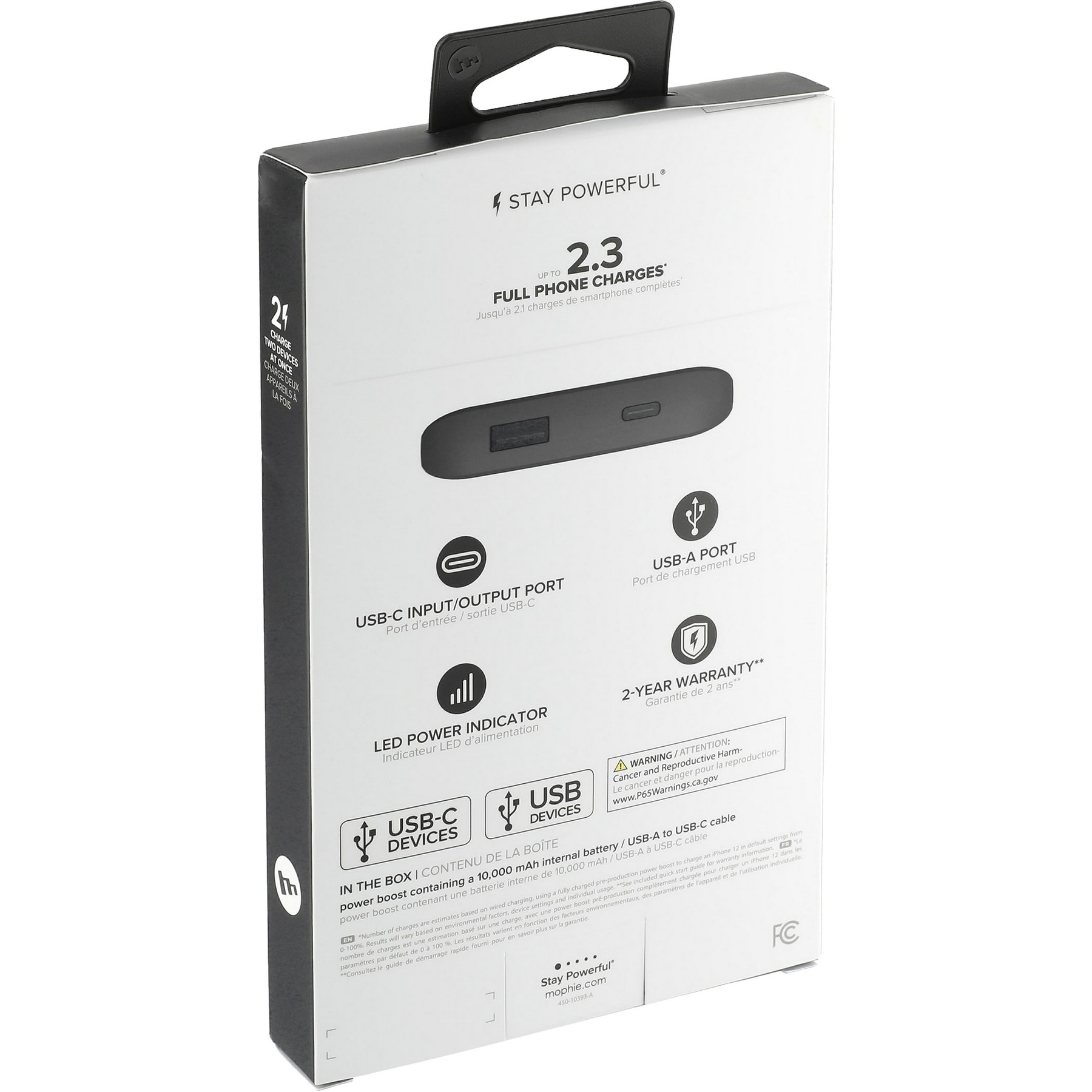 Picture of mophie® Power Boost 10,000 mAh Power Bank with USB-C Port