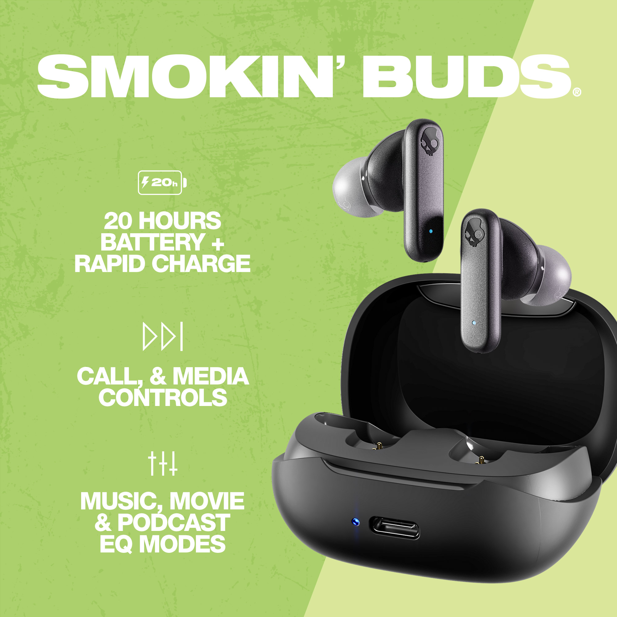 Picture of Skullcandy Smokin' Buds True Wireless Earbuds