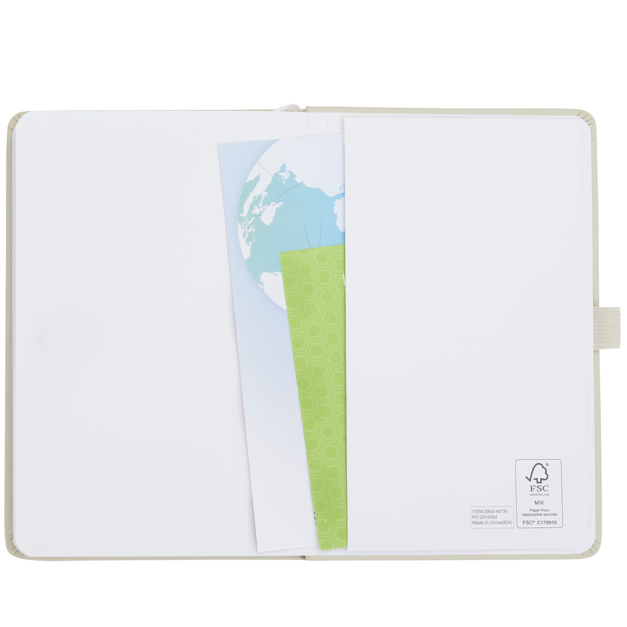 Picture of 5.5'' x 8.5'' FSC® Mix Pineapple Leather Journal