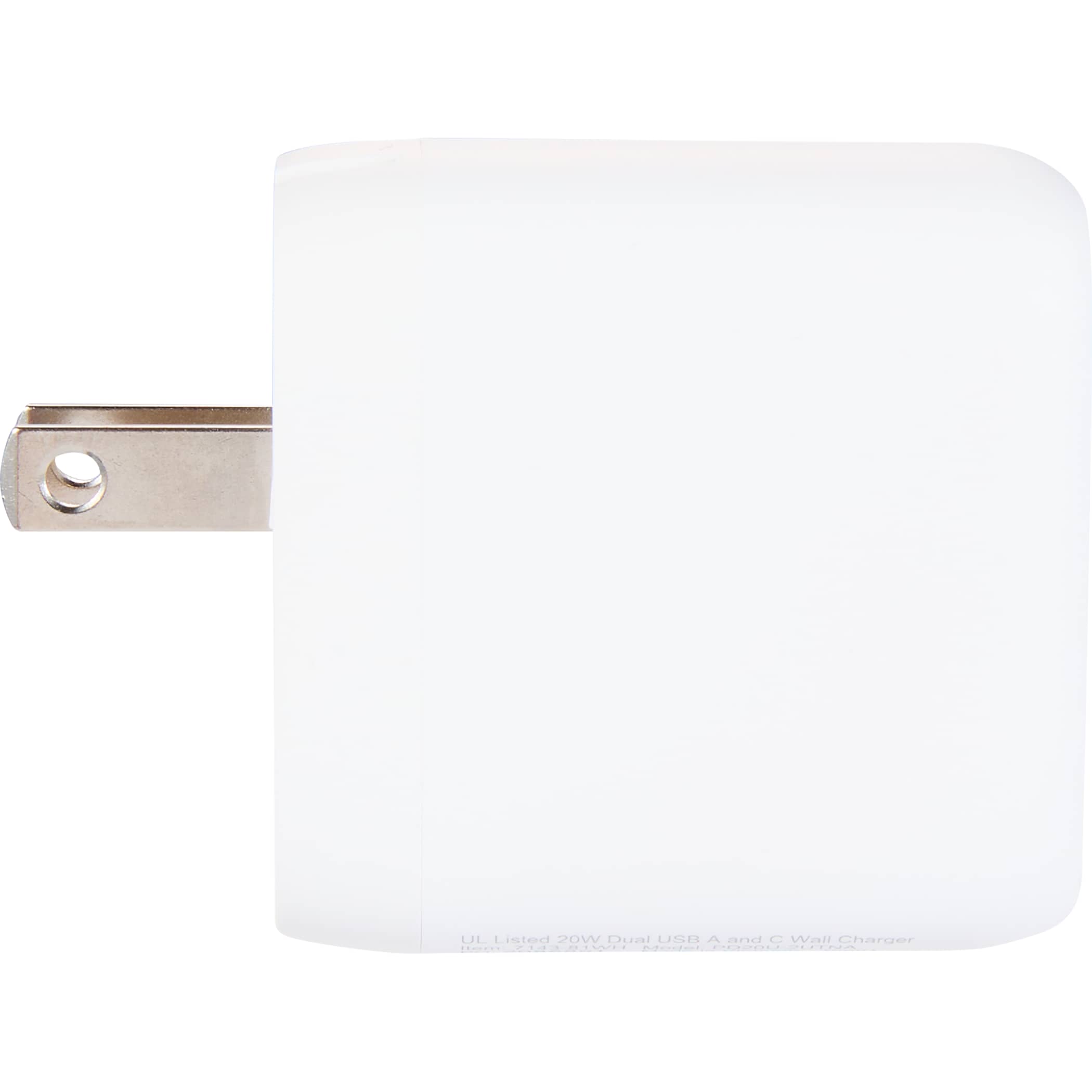 Picture of UL Listed 20W Dual USB A and C Wall Charger