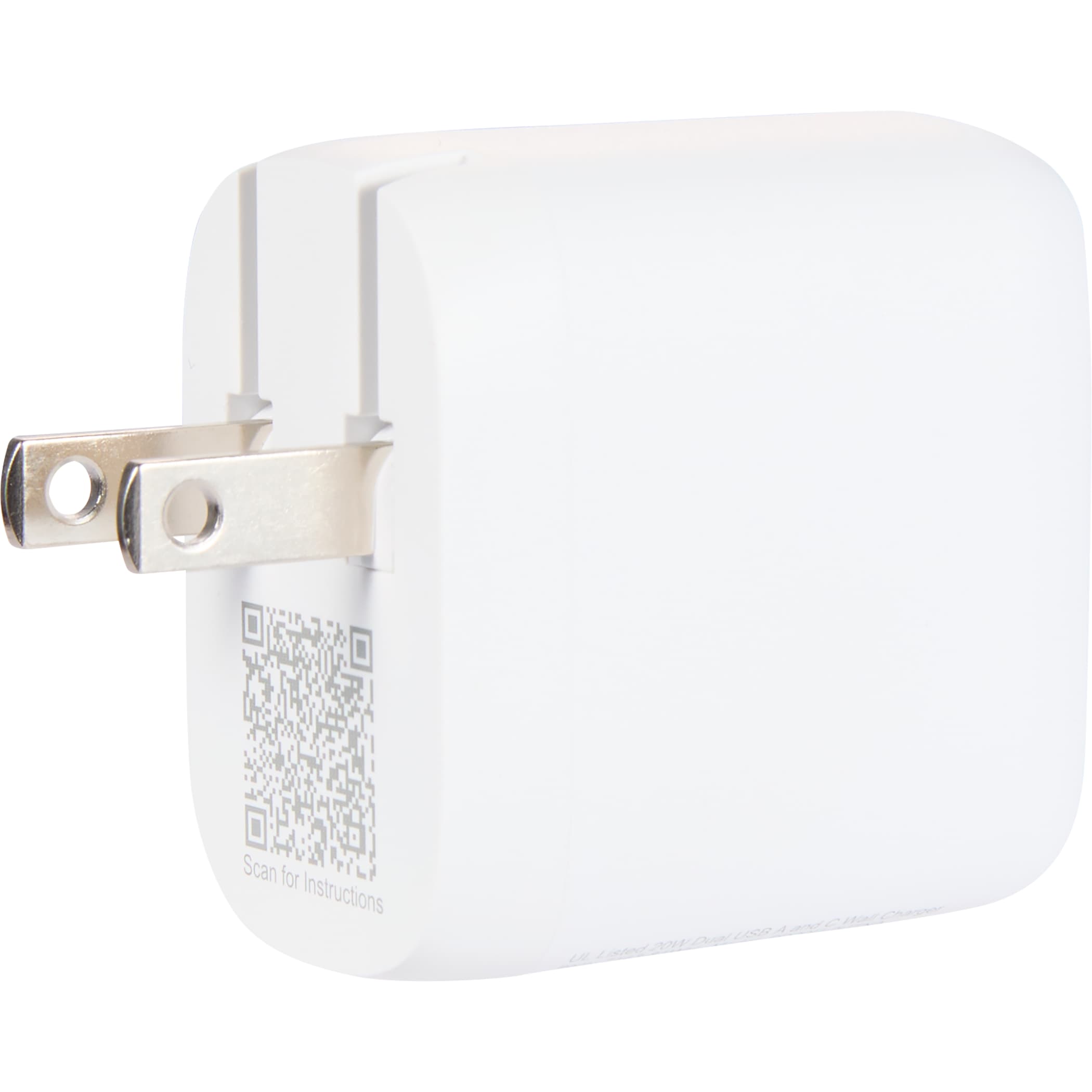 Picture of UL Listed 20W Dual USB A and C Wall Charger