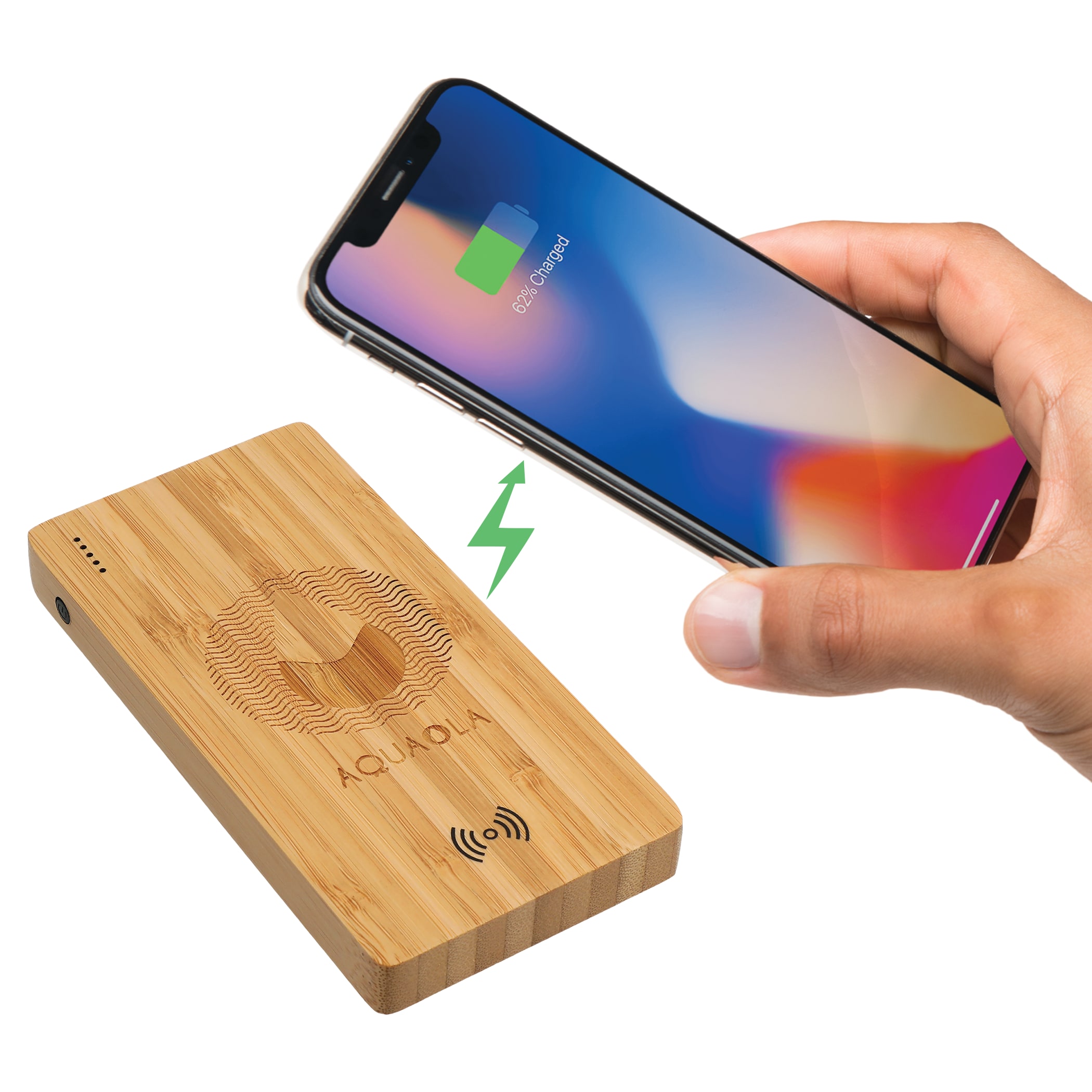 Picture of FSC® 100% Bamboo 5000 mAh Wireless Power Bank