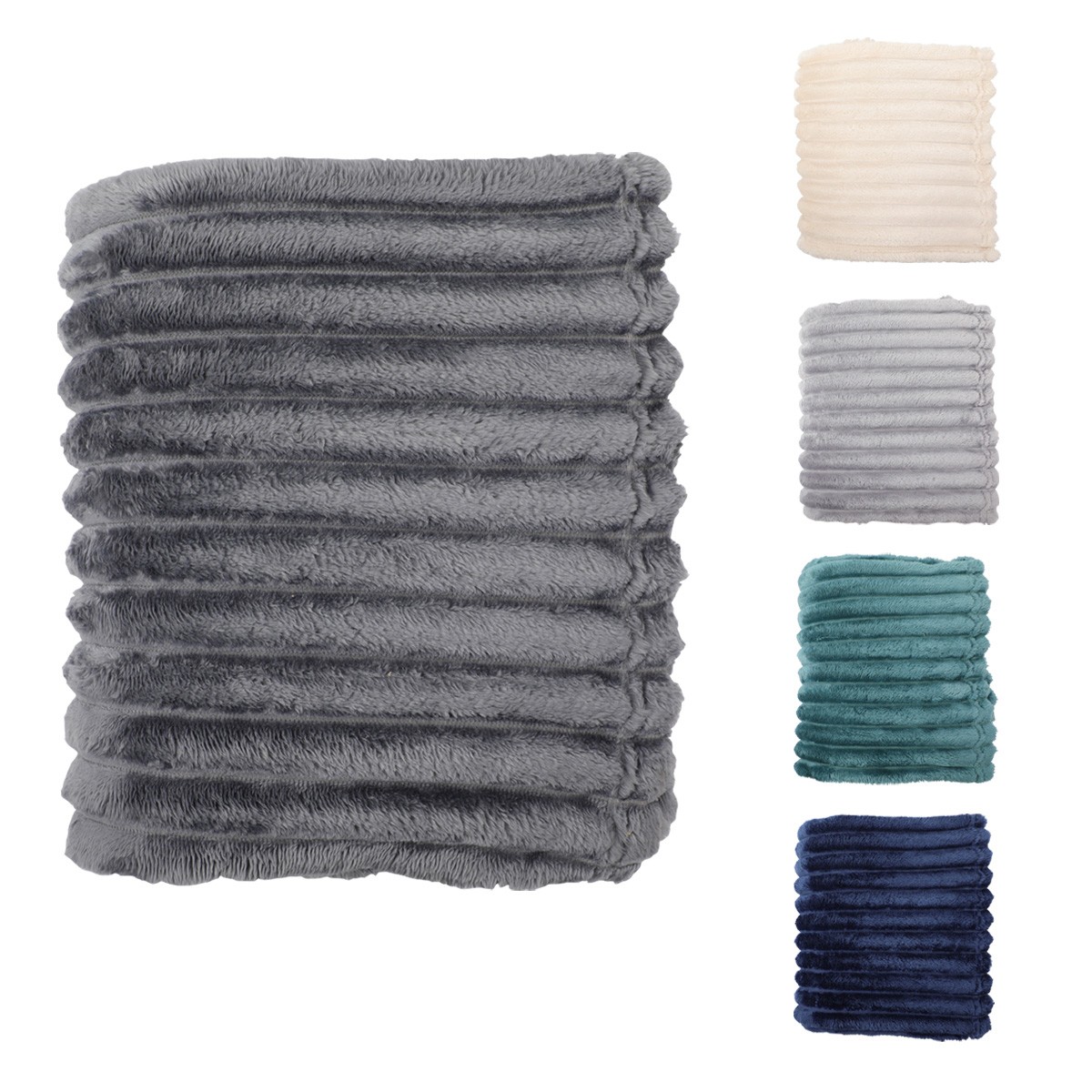 Picture of BeWell™ Parlor Soft Stripe Cuddle Blanket