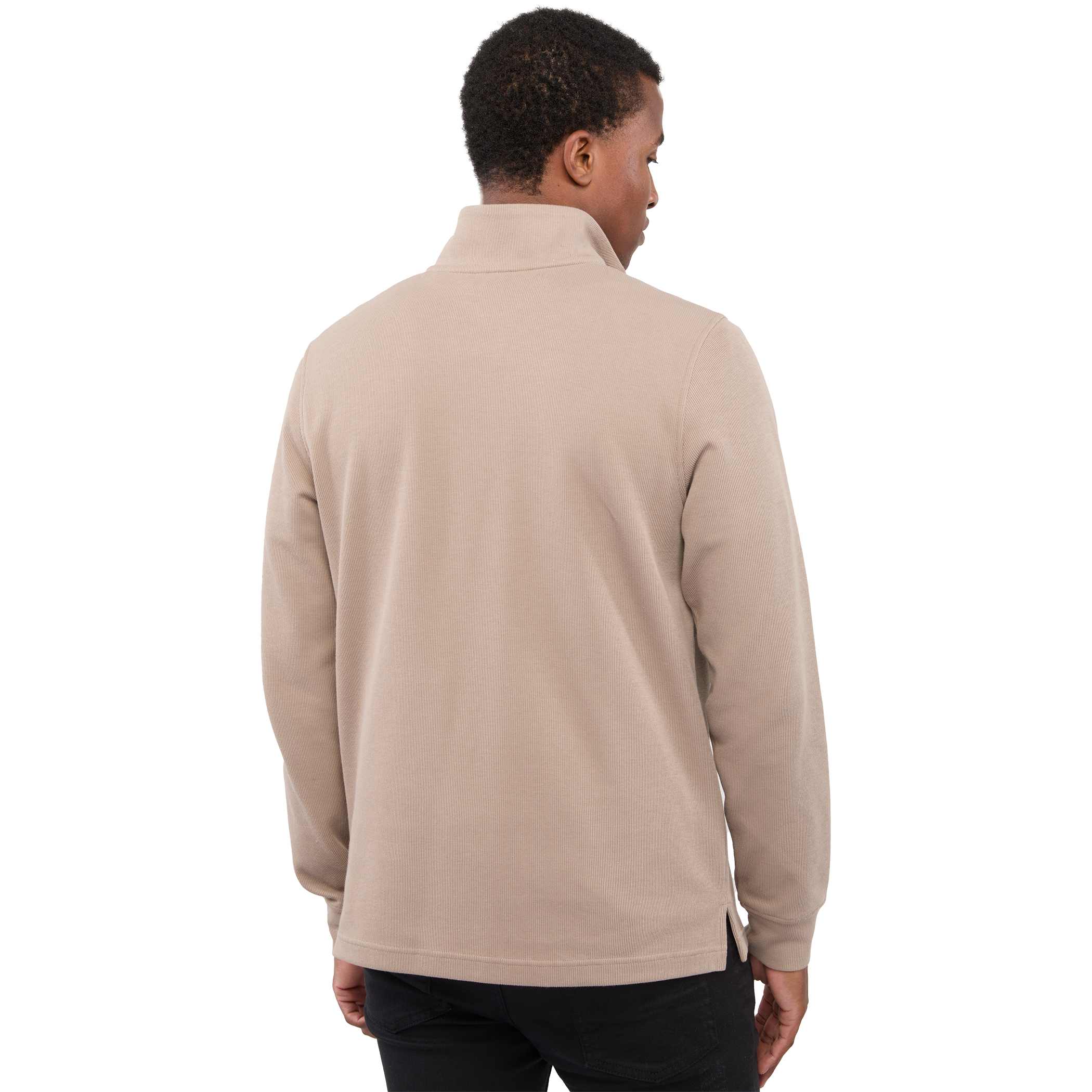 Picture of Men's HUDSON Eco Knit Quarter Zip Ribbed Sweater