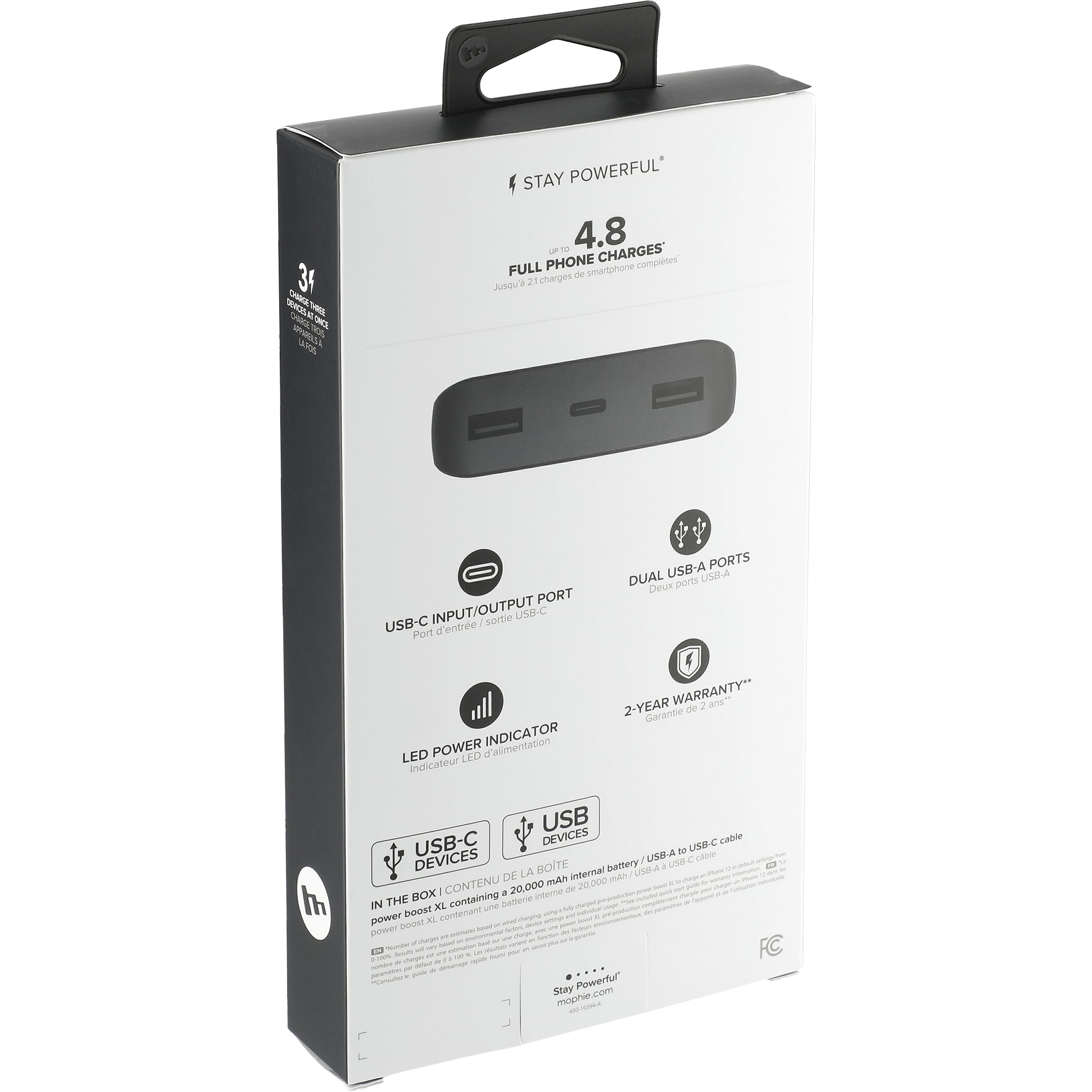 Picture of mophie® Power Boost 20,000 mAh Power Bank with USB-C Port