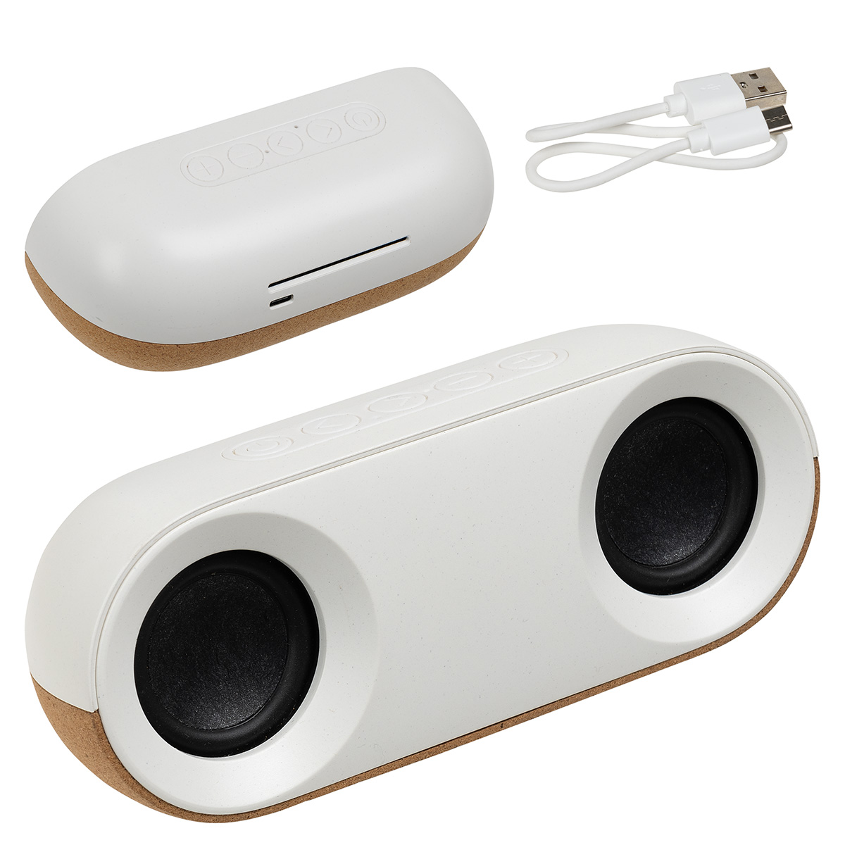 Picture of Ovation 10W Stereo Speaker Made With FSC® Cork & Recycled Plastic
