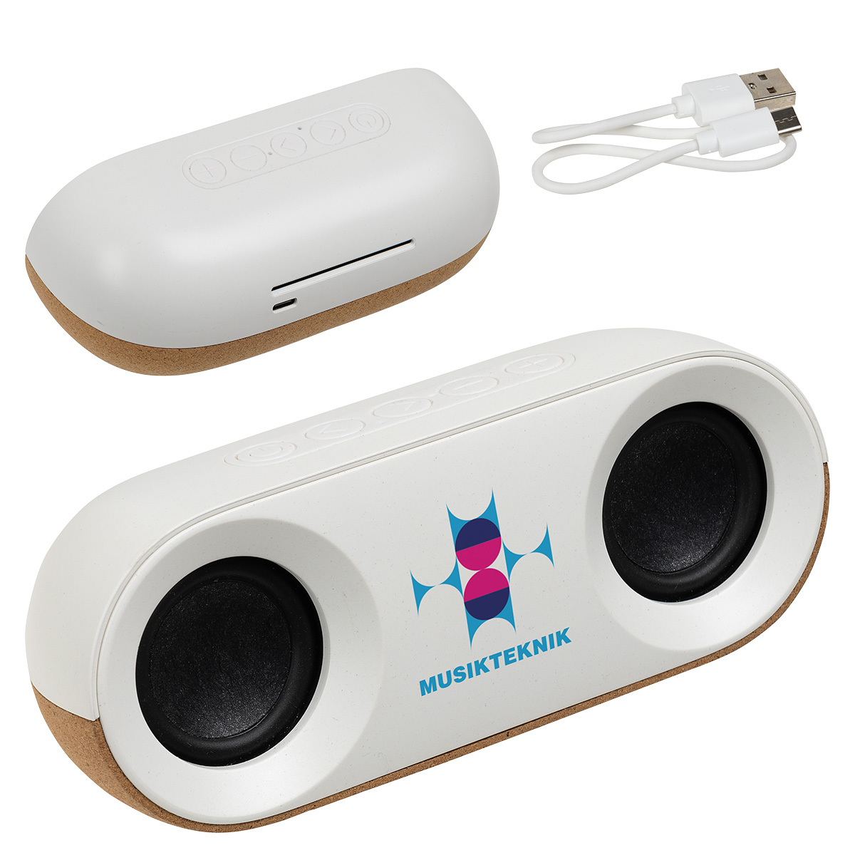 Picture of Ovation 10W Stereo Speaker Made With FSC® Cork & Recycled Plastic