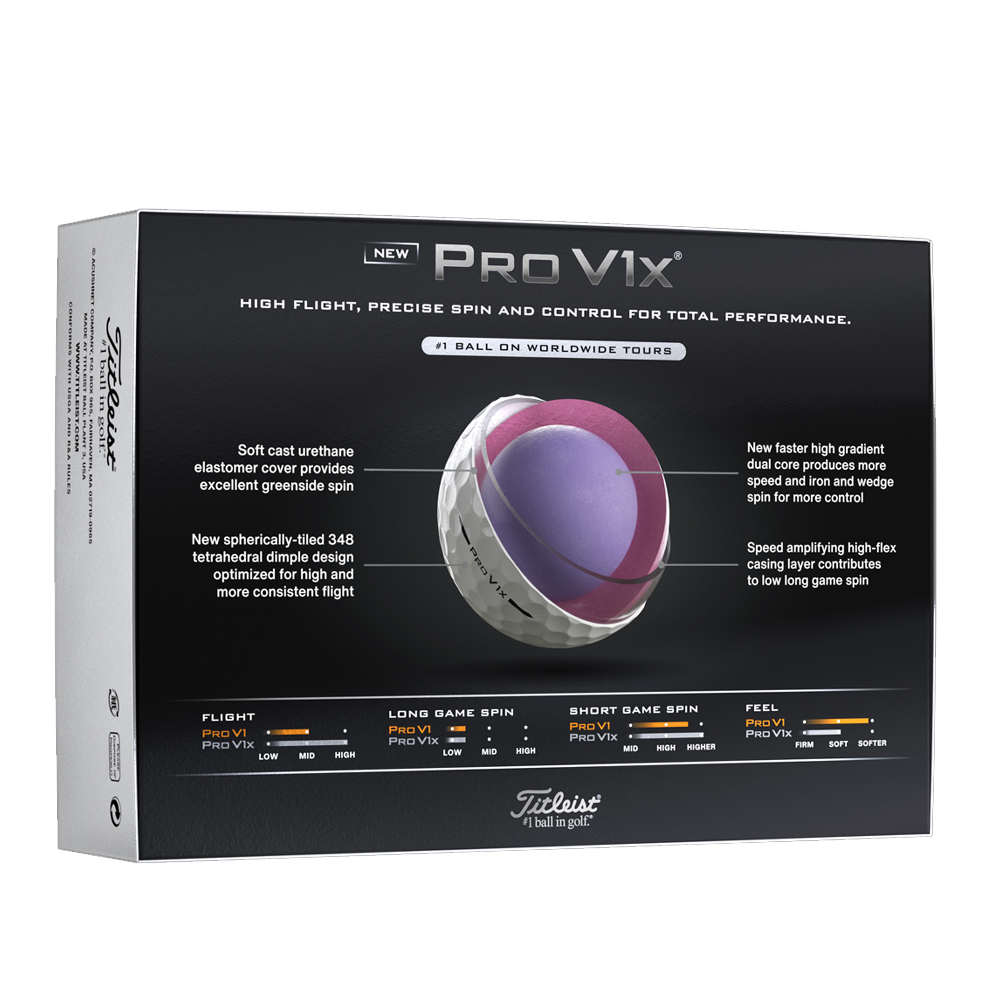 Picture of Titleist Pro V1x® Golf Balls - 12 Pack