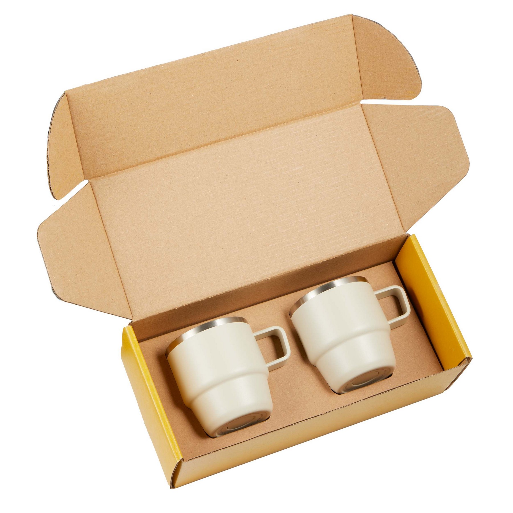 Picture of Doppio Stackable Recycled Mug Set 6oz