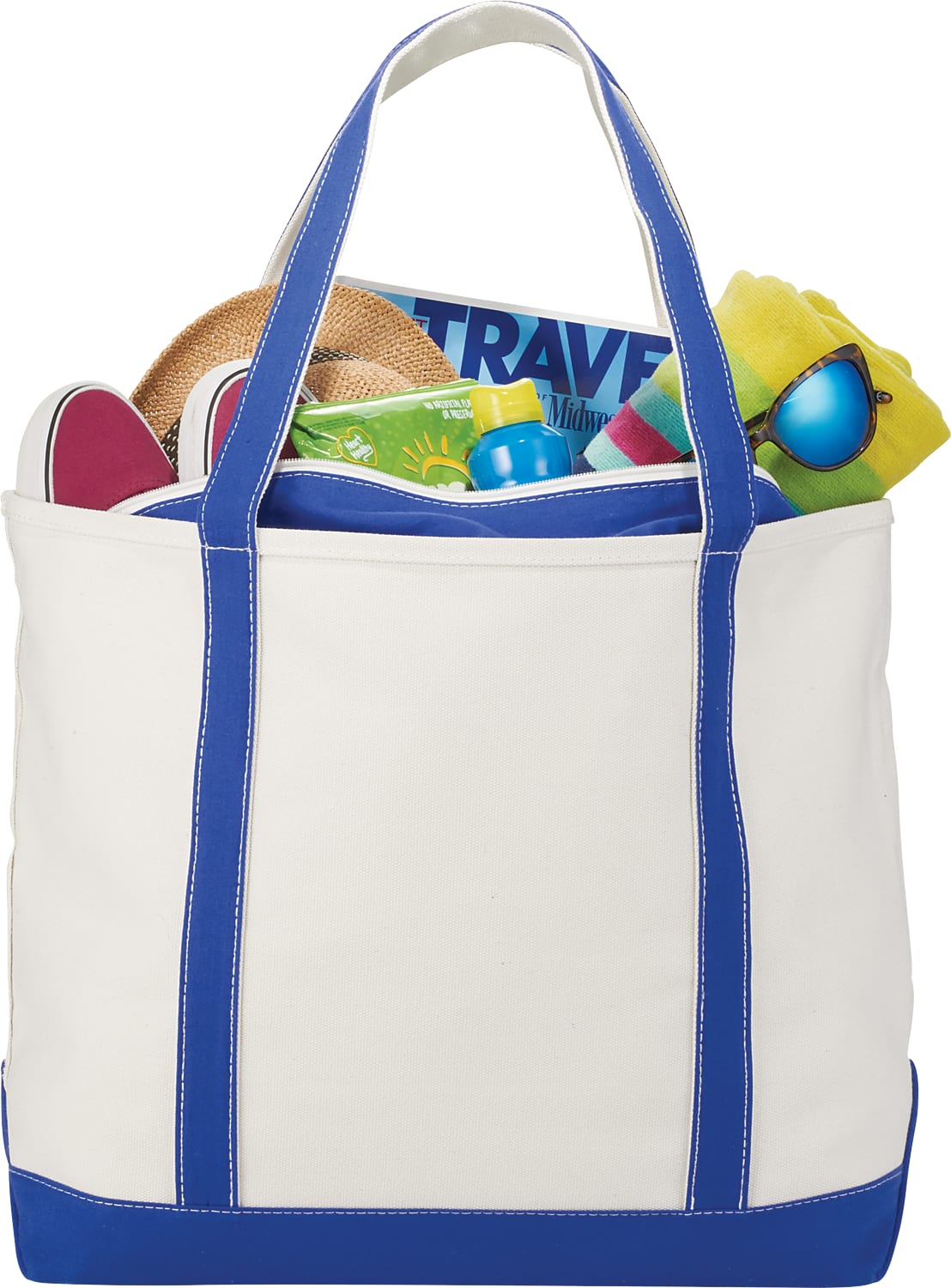 Picture of Baltic 24oz Cotton Canvas Tall Zippered Boat Tote