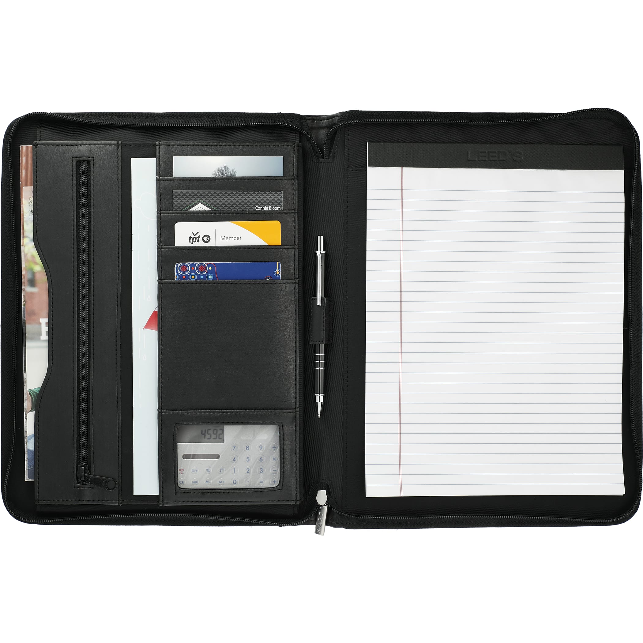 Picture of Millennium Leather Zippered Padfolio with FSC® Mix Paper