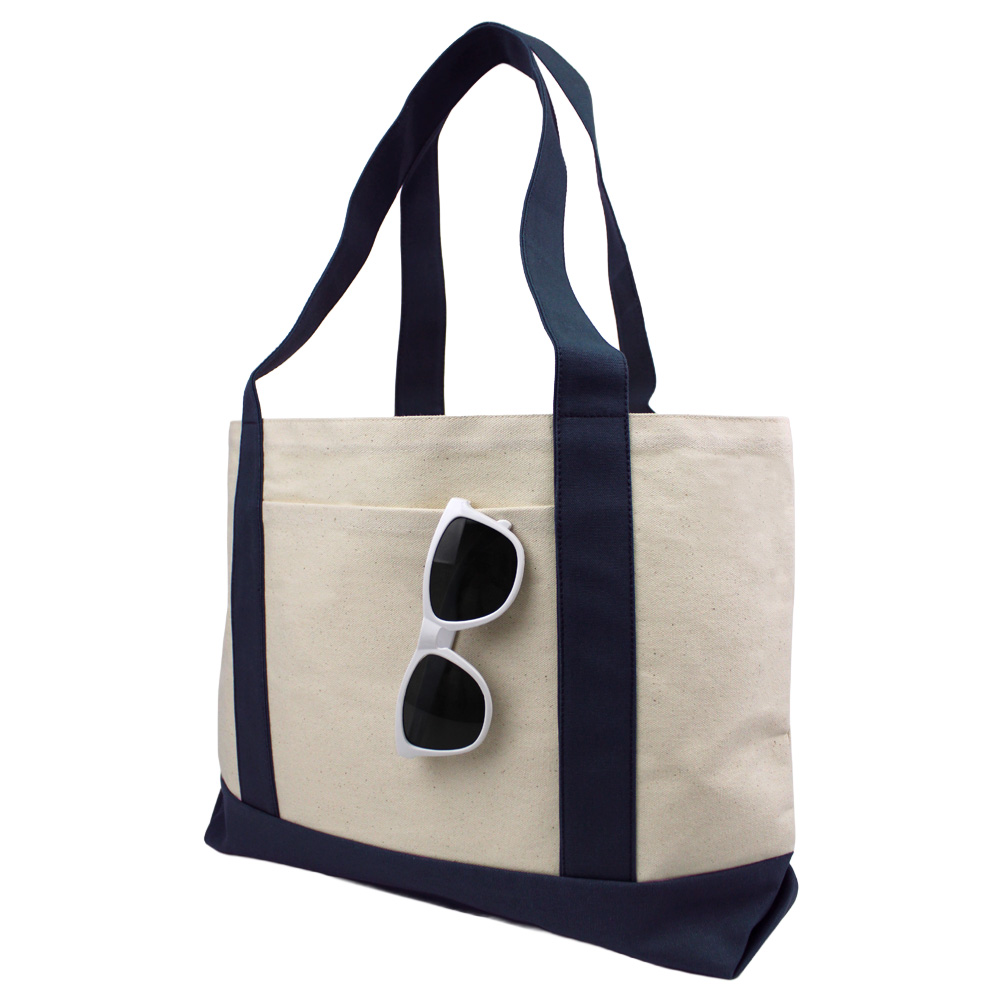 Picture of New! Large Canvas Cotton Boat Tote