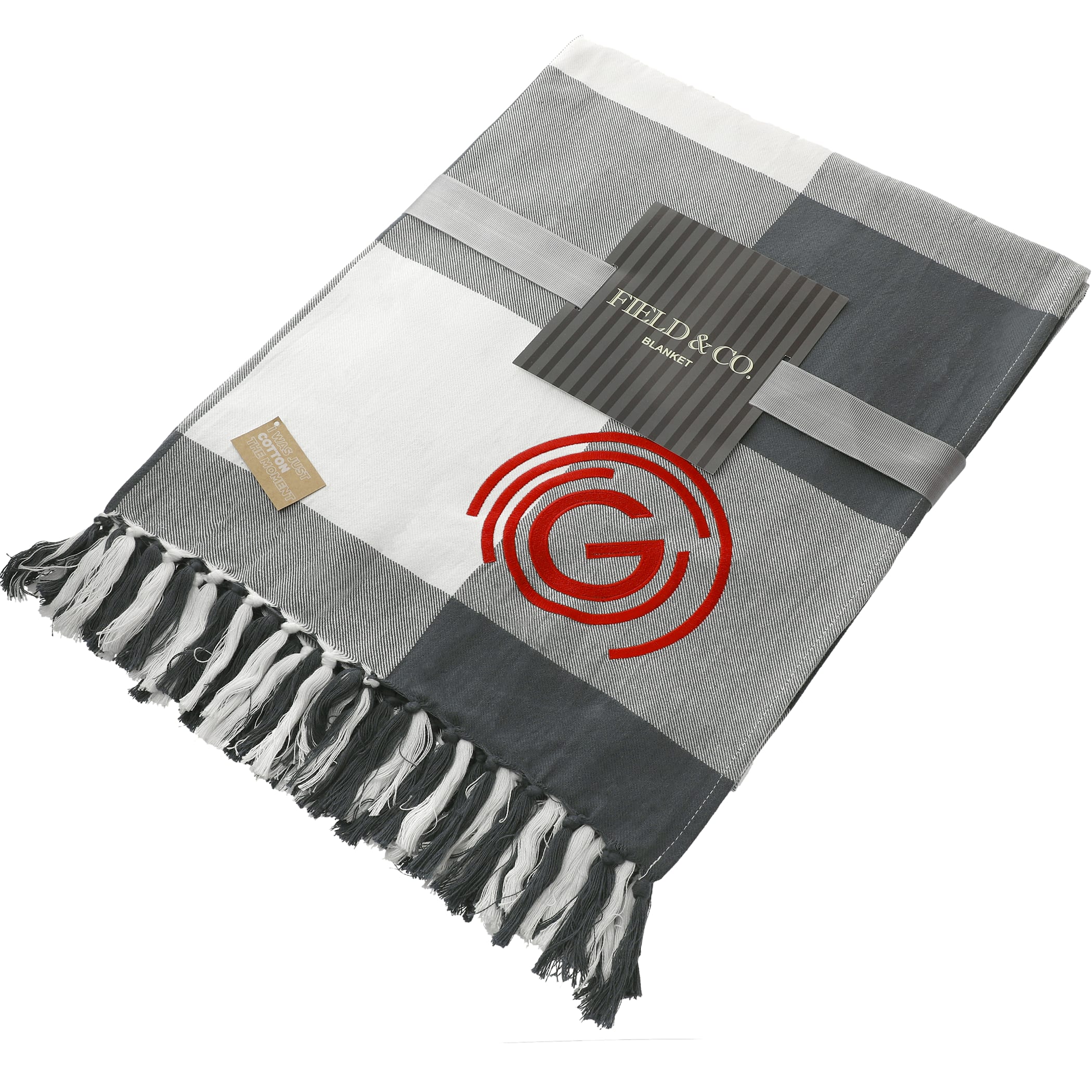 Picture of Field & Co.® 100% Organic Cotton Check Throw Blanket