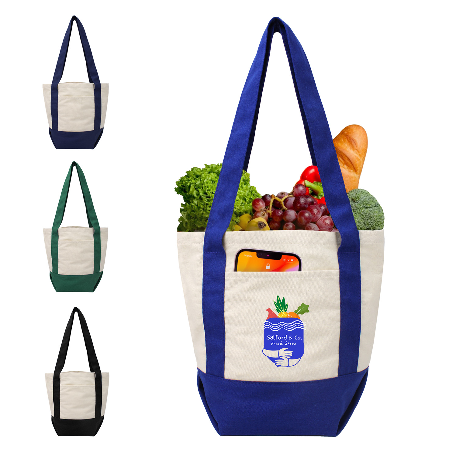 Picture of 10 Oz. Mini Cotton Canvas Boat Tote