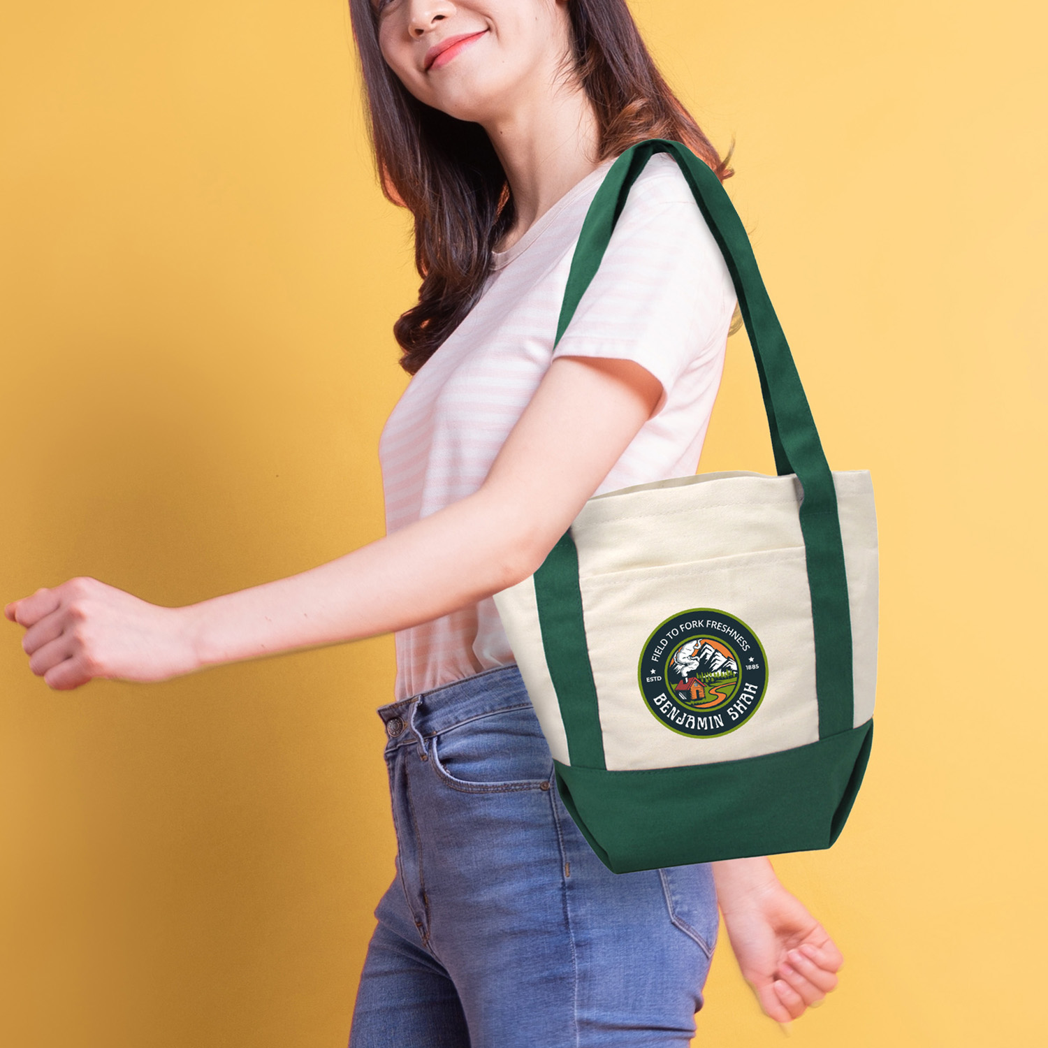 Picture of 10 Oz. Mini Cotton Canvas Boat Tote