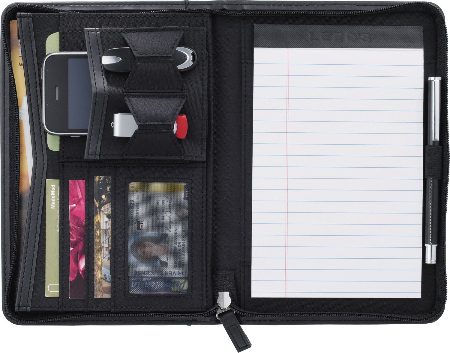 Picture of Pedova™ Jr. Zippered Padfolio with FSC® Mix Paper