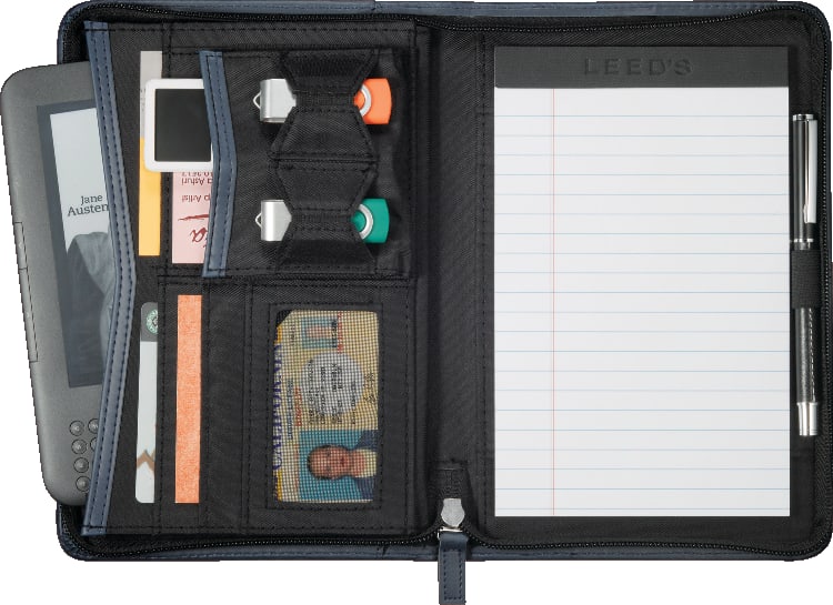 Picture of Pedova™ Jr. Zippered Padfolio with FSC® Mix Paper