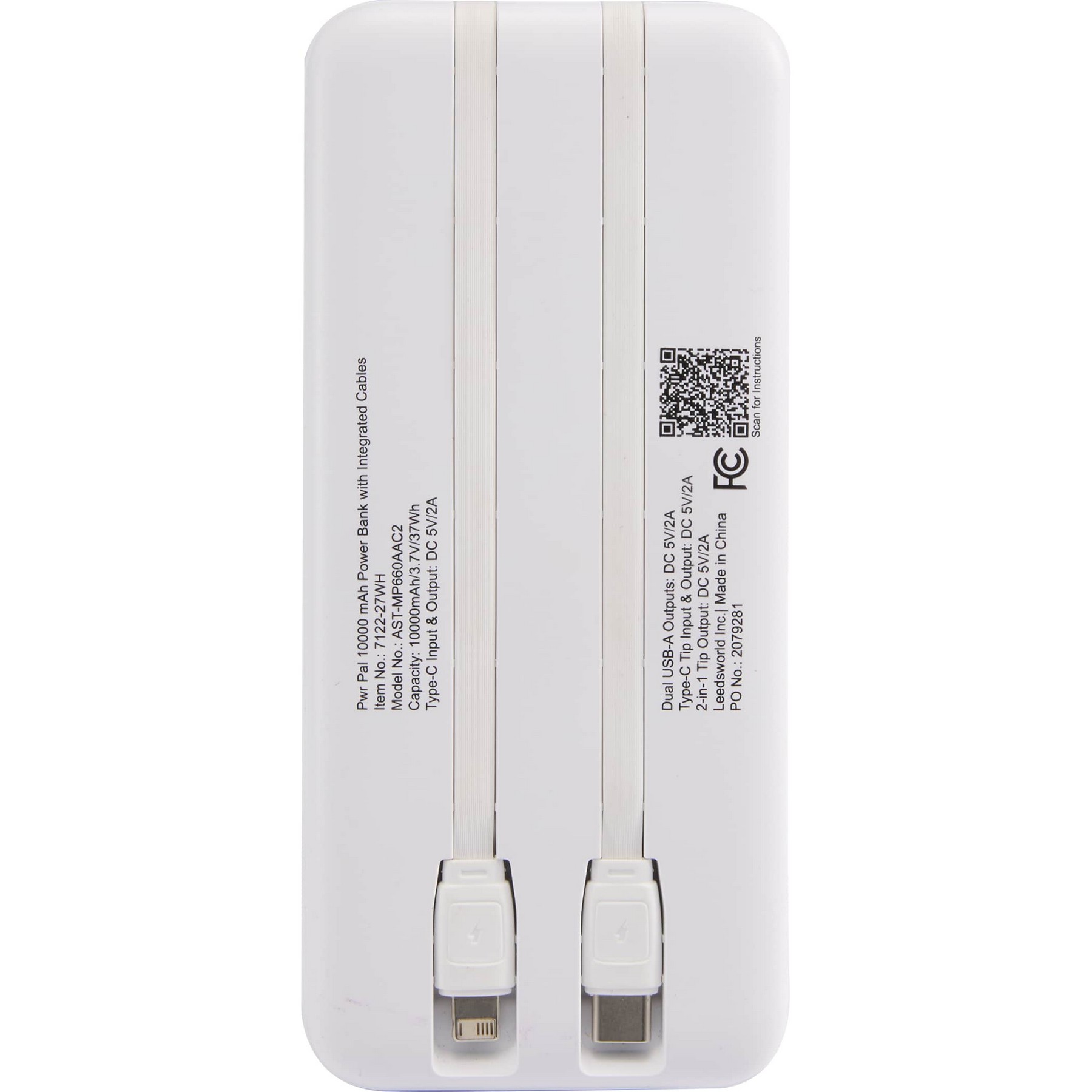 Picture of Pwr Pal 10000 mAh Power Bank with Integrated Cable