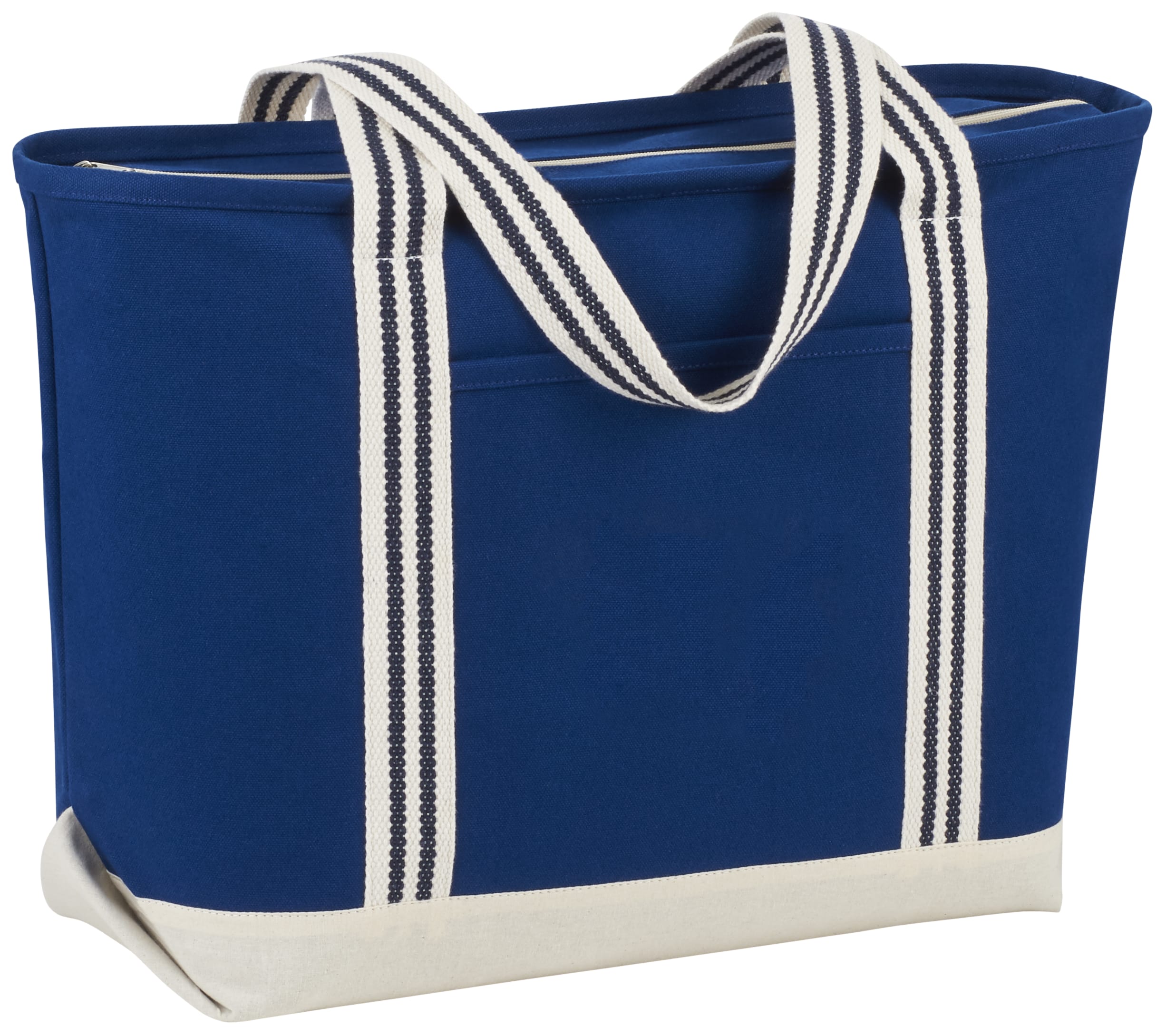 Picture of Atlantic Stripe 20oz Cotton Zippered Boat Tote