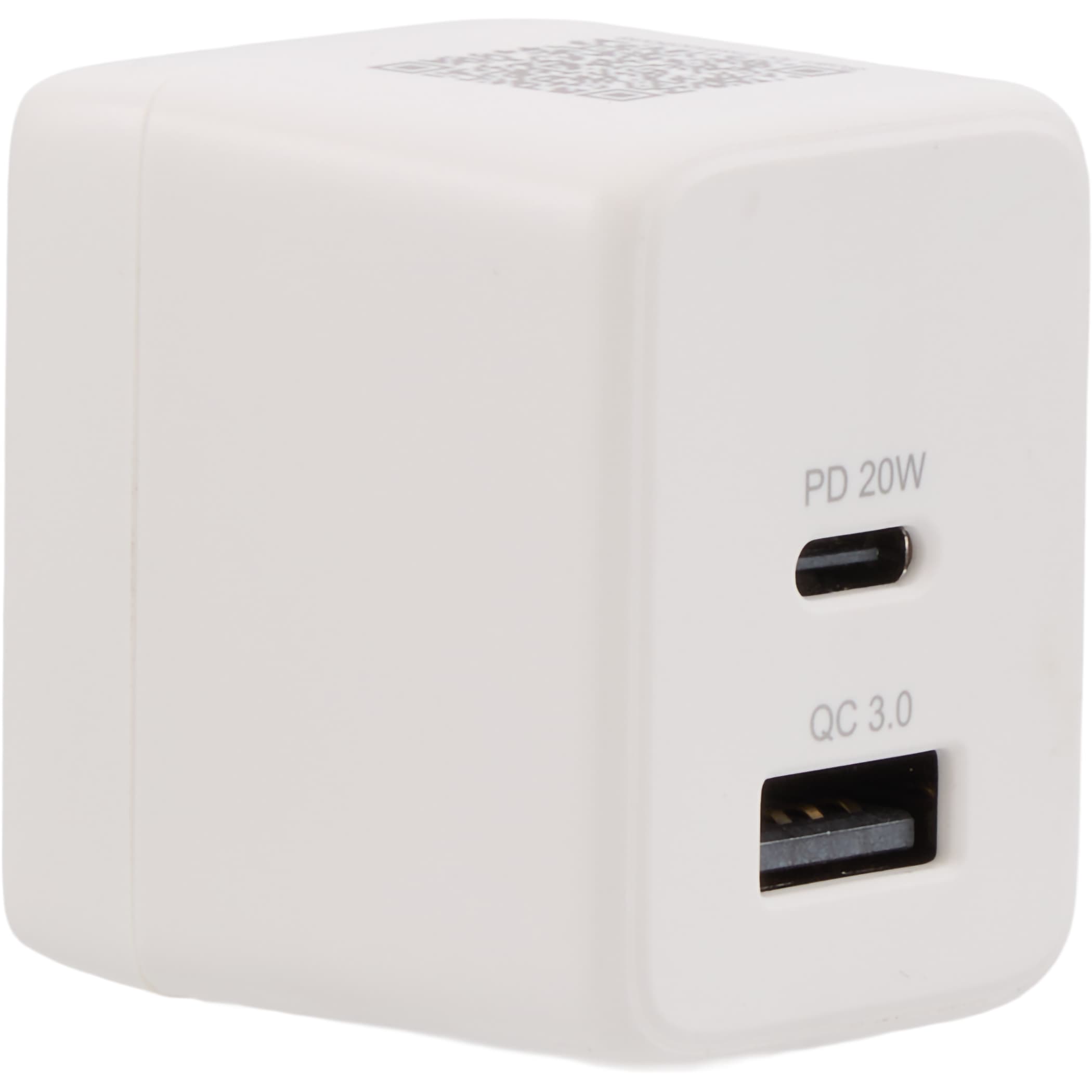 Picture of ETL Listed 20W Dual USB-A and C Wall Charger