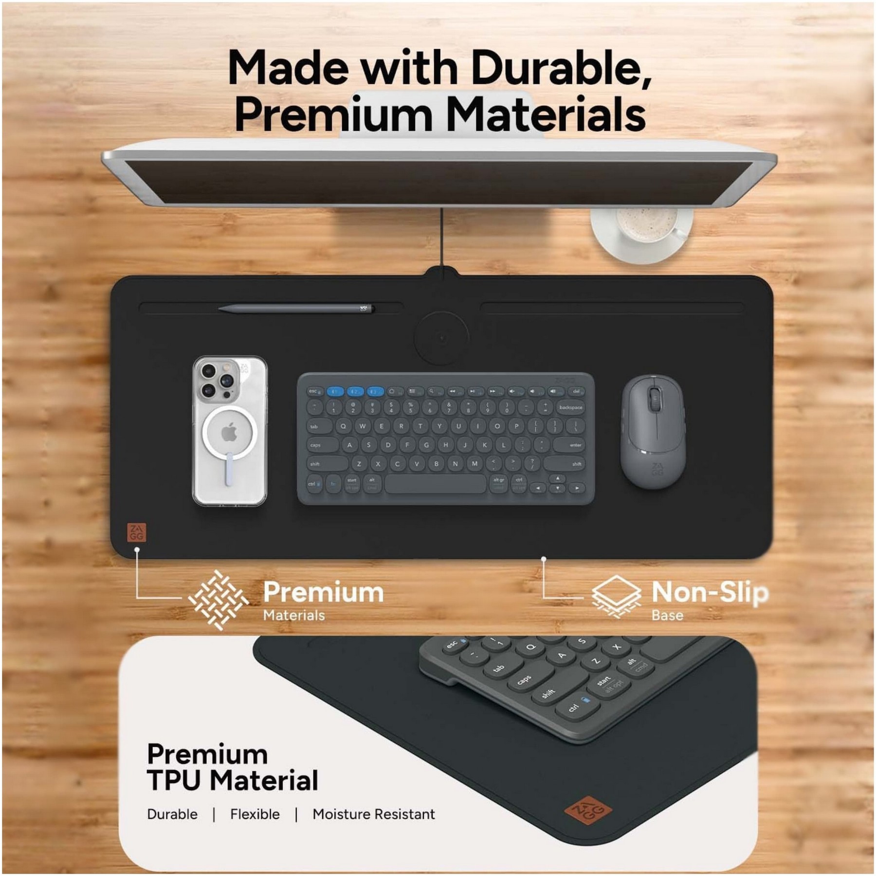 Picture of Zagg Desk Mat with Wireless Charging