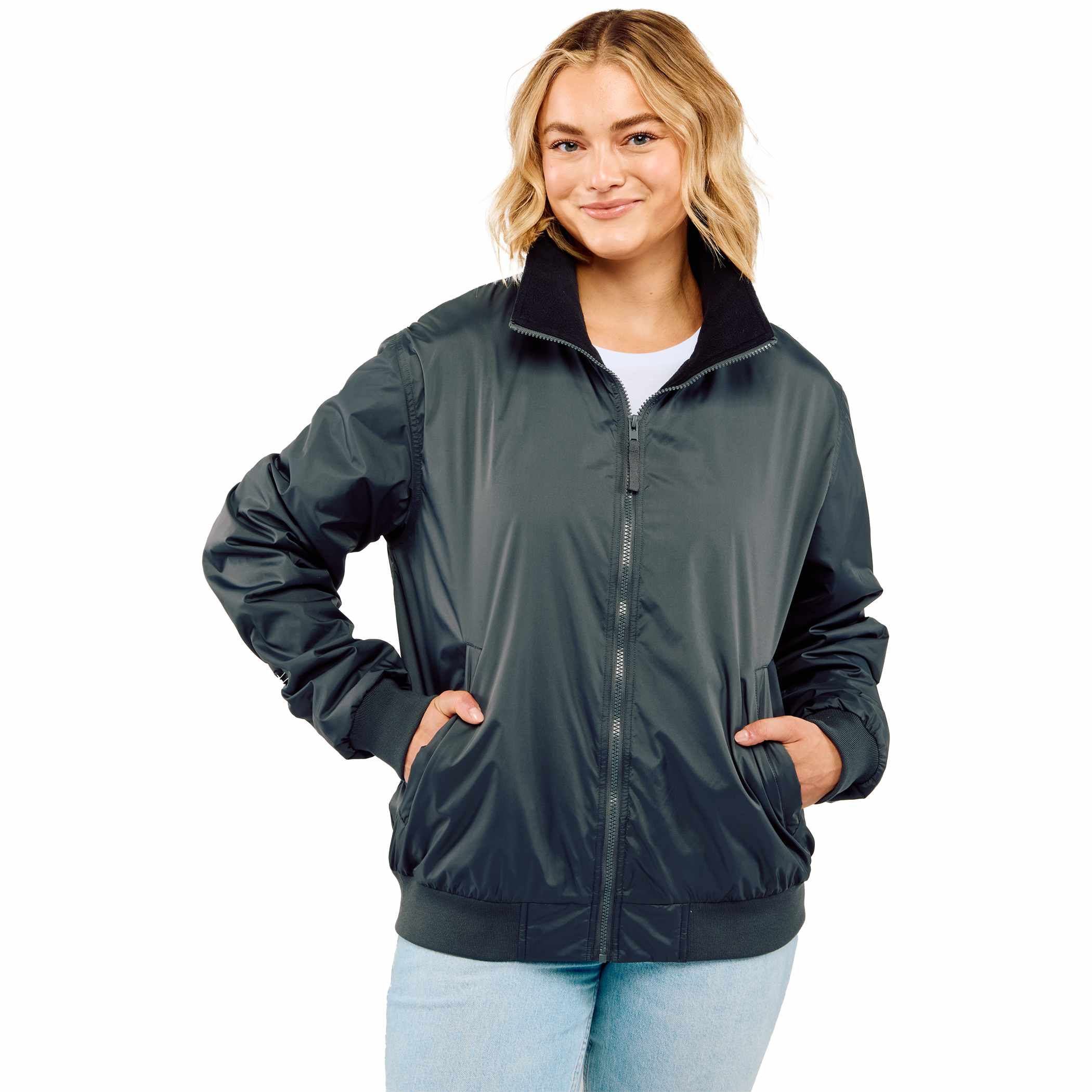 Picture of Gender Neutral BELFORD Eco Fleece Lined Full Zip Bomber Jacket