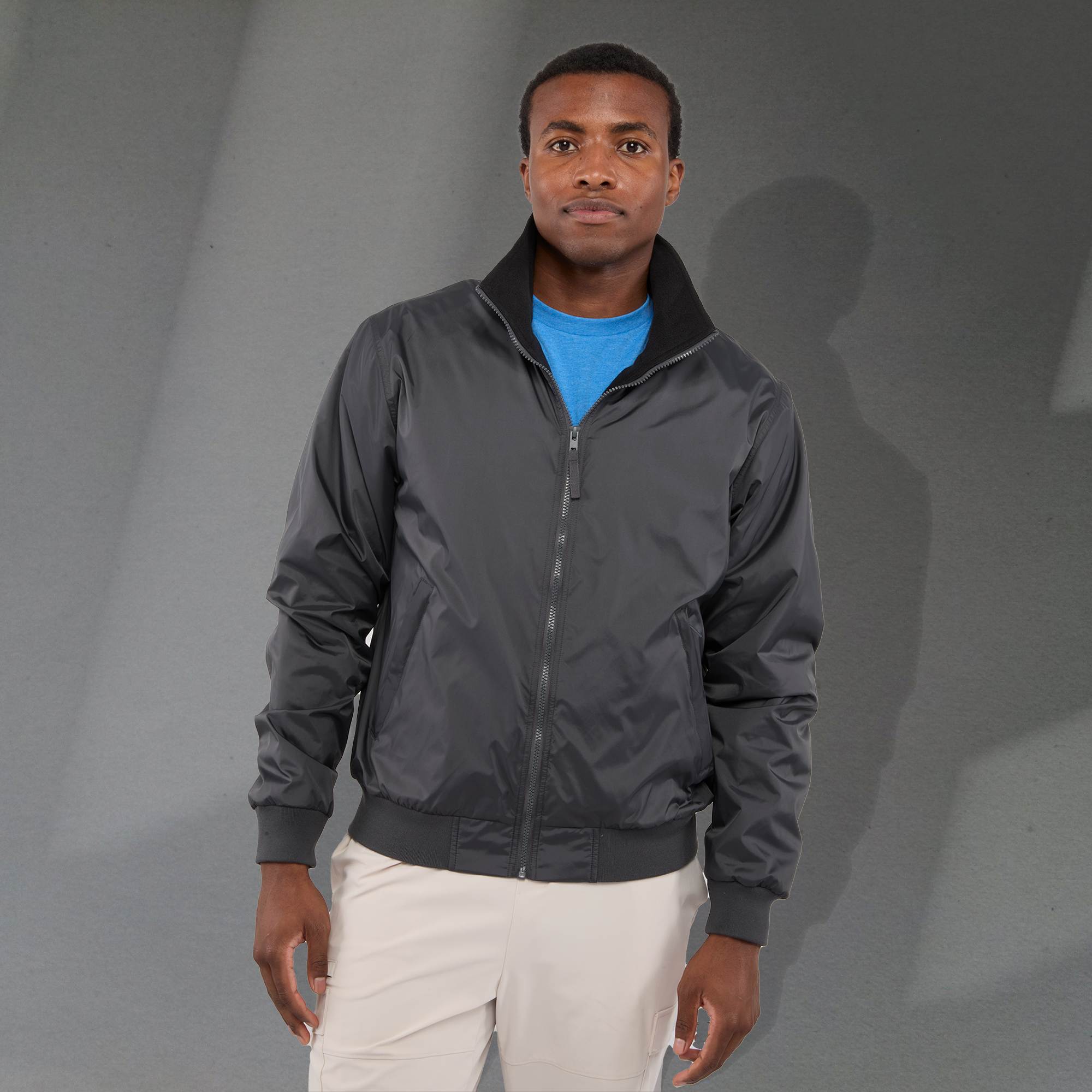 Picture of Gender Neutral BELFORD Eco Fleece Lined Full Zip Bomber Jacket