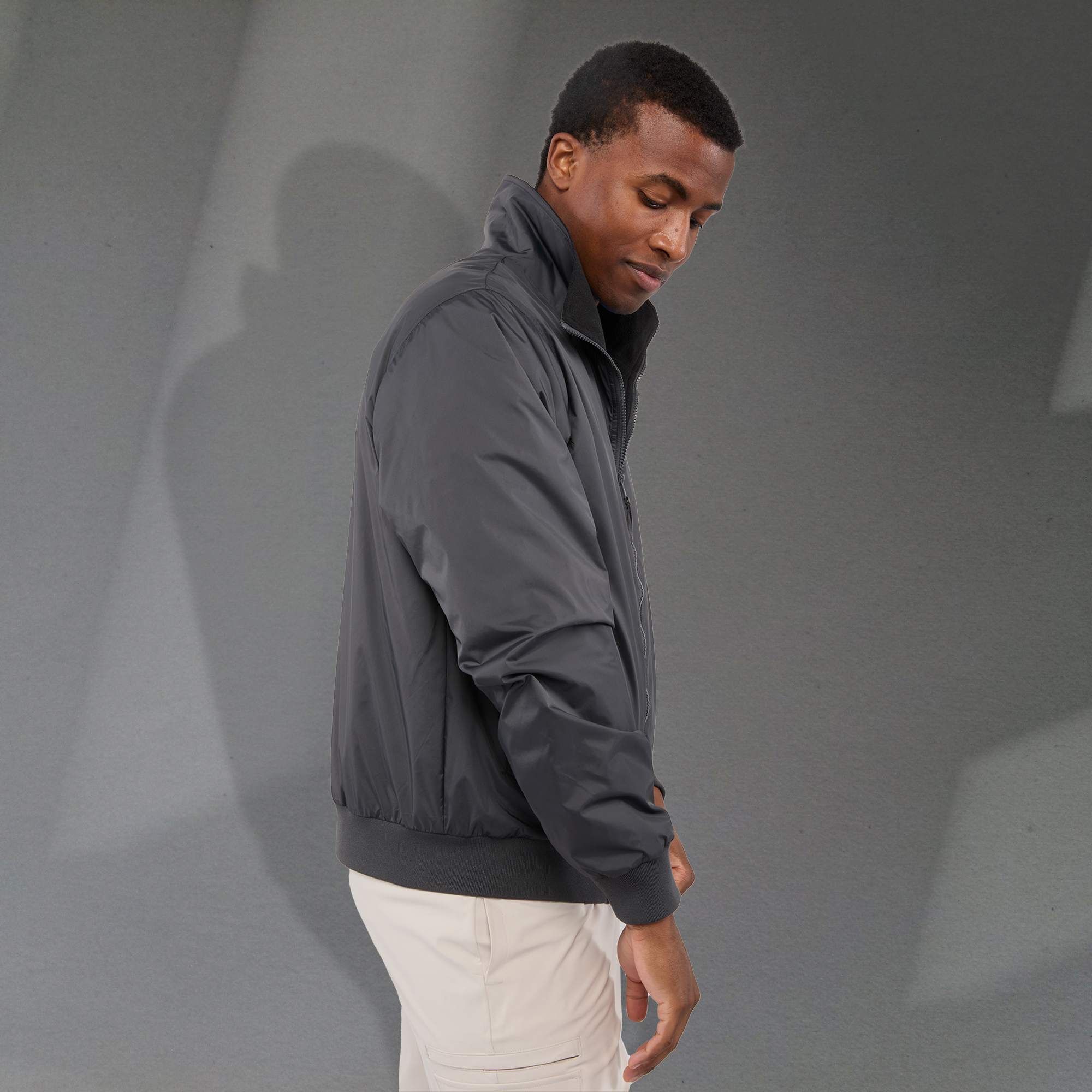Picture of Gender Neutral BELFORD Eco Fleece Lined Full Zip Bomber Jacket