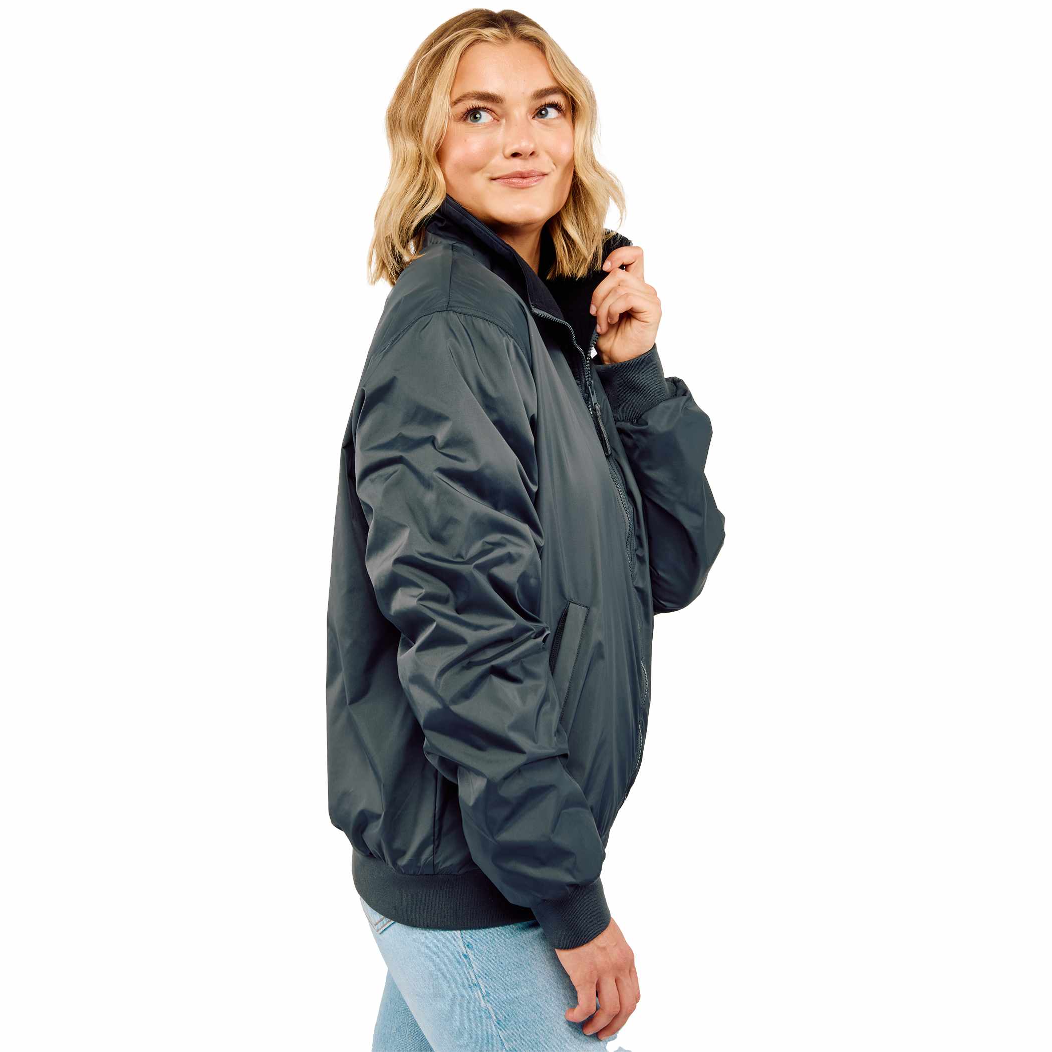 Picture of Gender Neutral BELFORD Eco Fleece Lined Full Zip Bomber Jacket