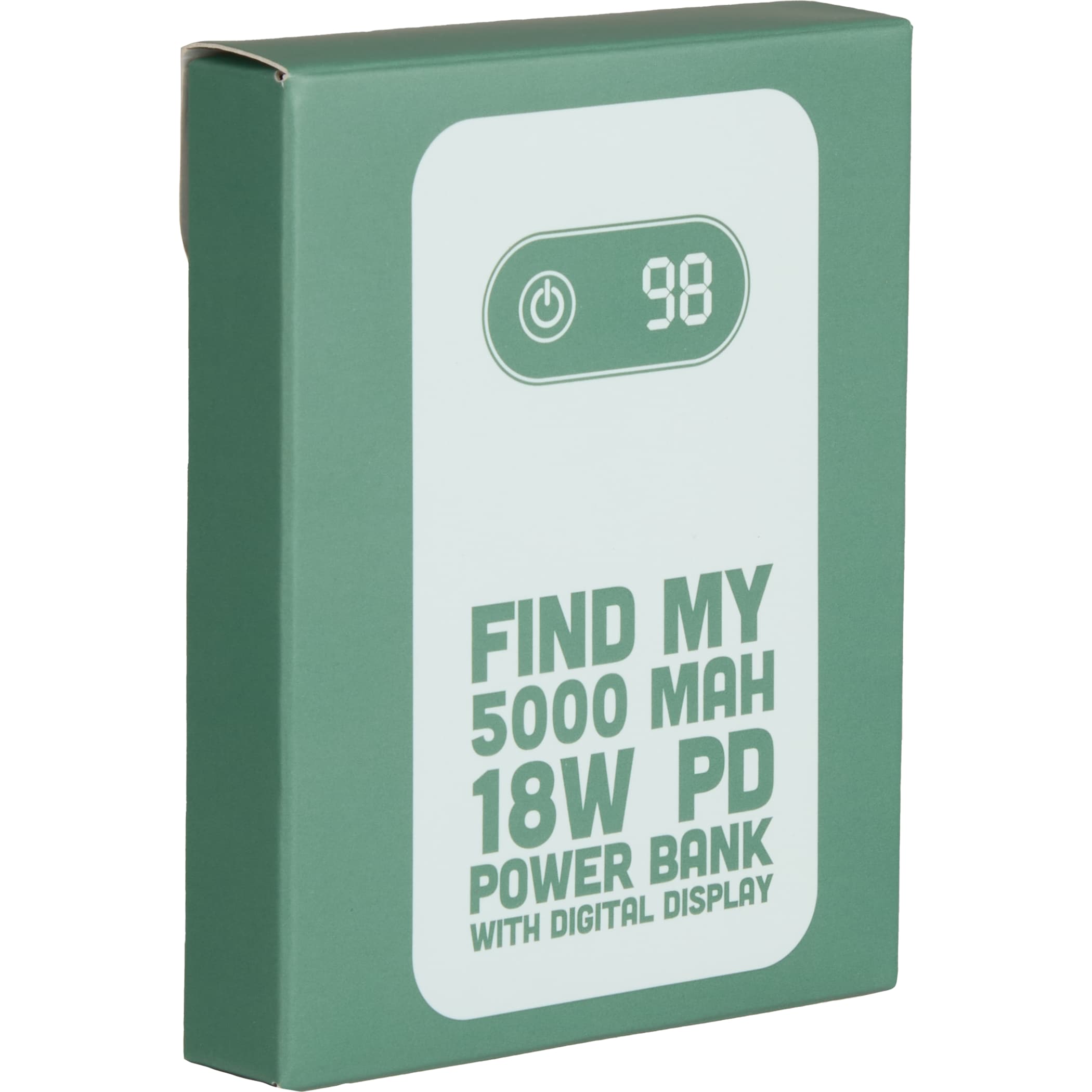 Picture of Find My 5000 mAh 18W PD Power Bank/Digital Display