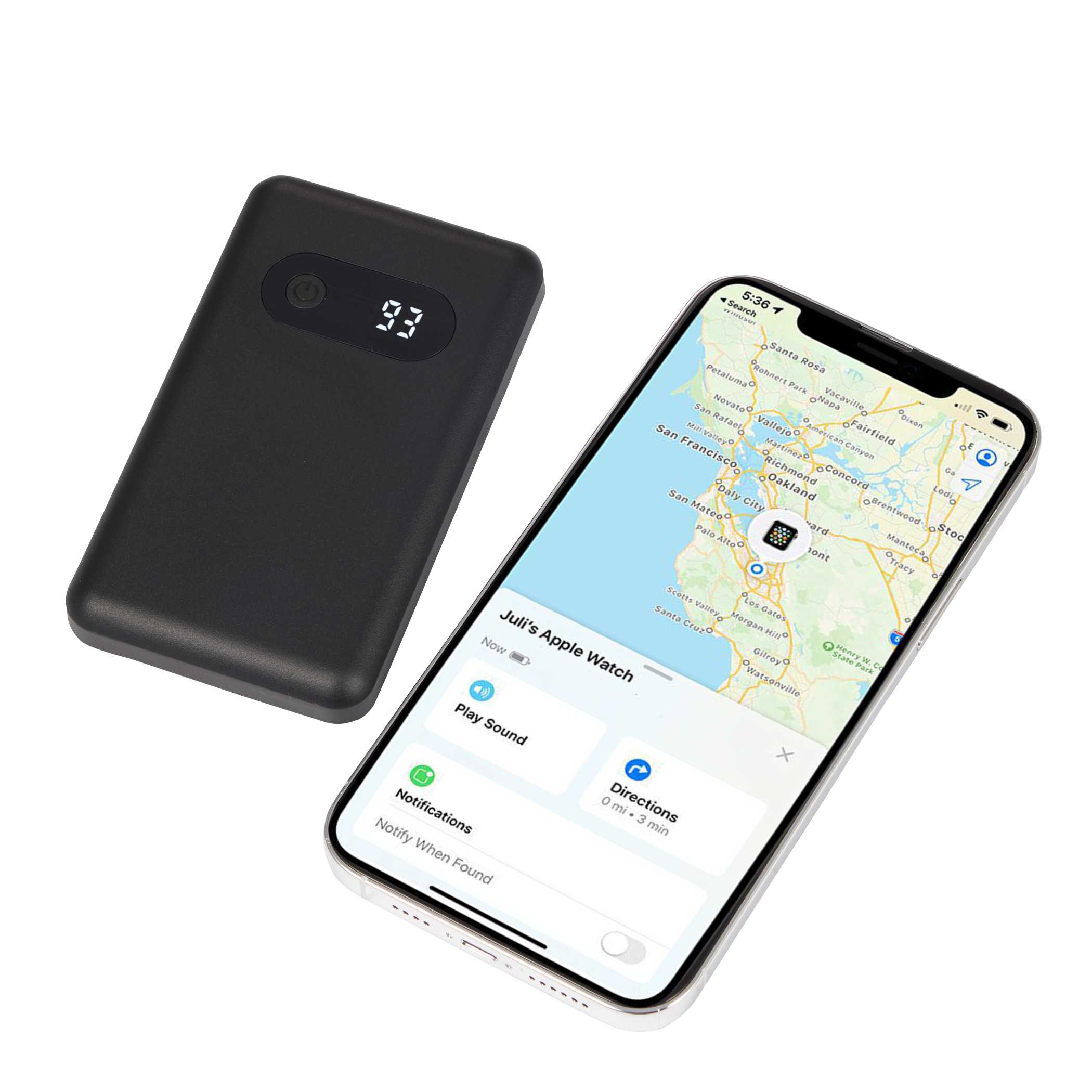 Picture of Find My 5000 mAh 18W PD Power Bank/Digital Display
