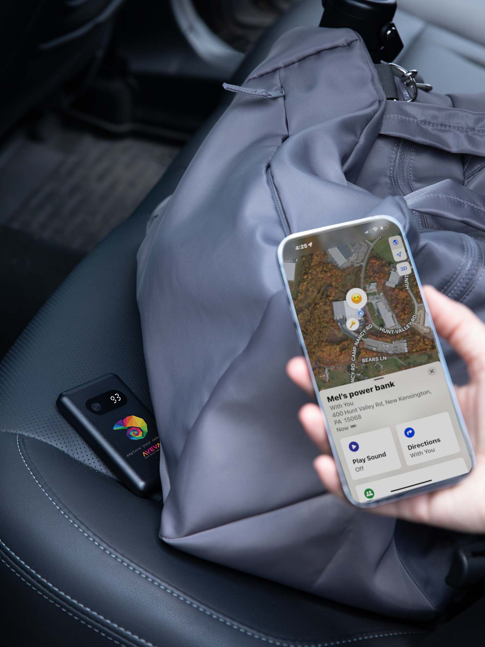 Picture of Find My 5000 mAh 18W PD Power Bank/Digital Display