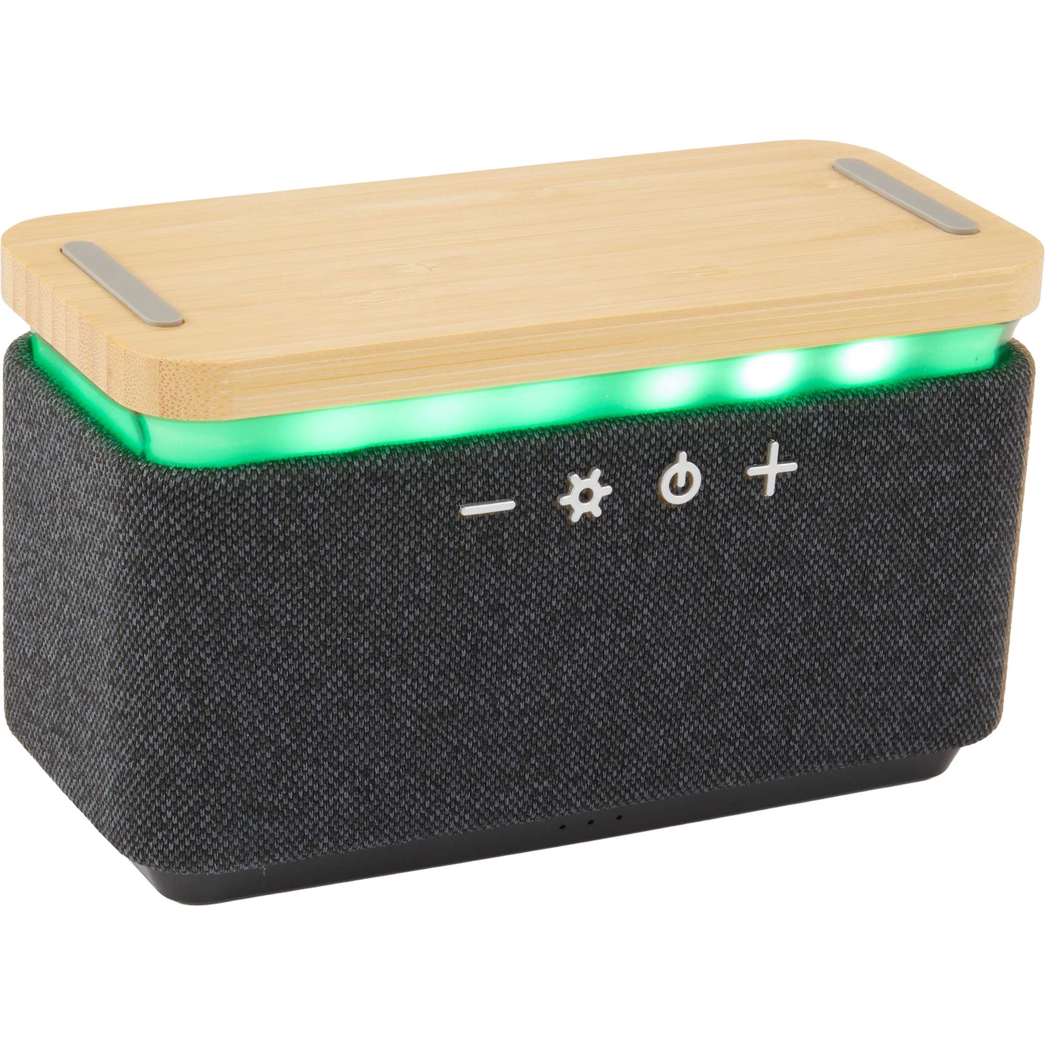 Picture of Boost Fabric and Bamboo Wireless Charging Speaker