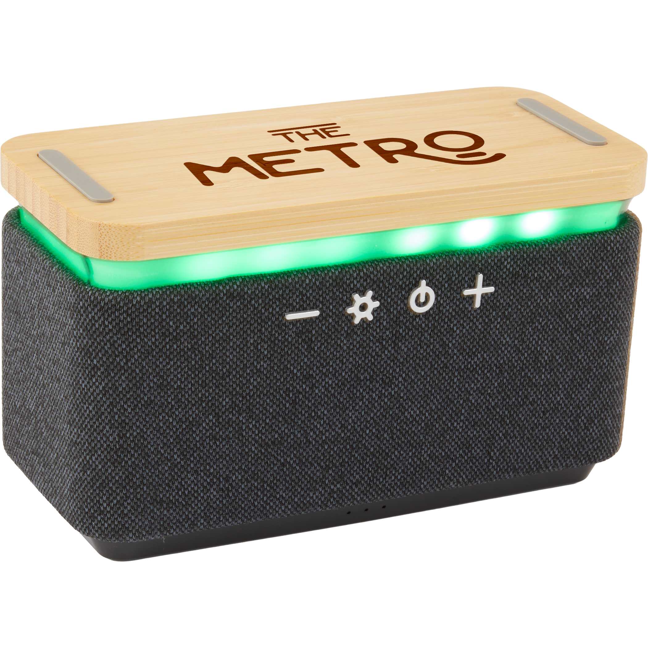 Picture of Boost Fabric and Bamboo Wireless Charging Speaker