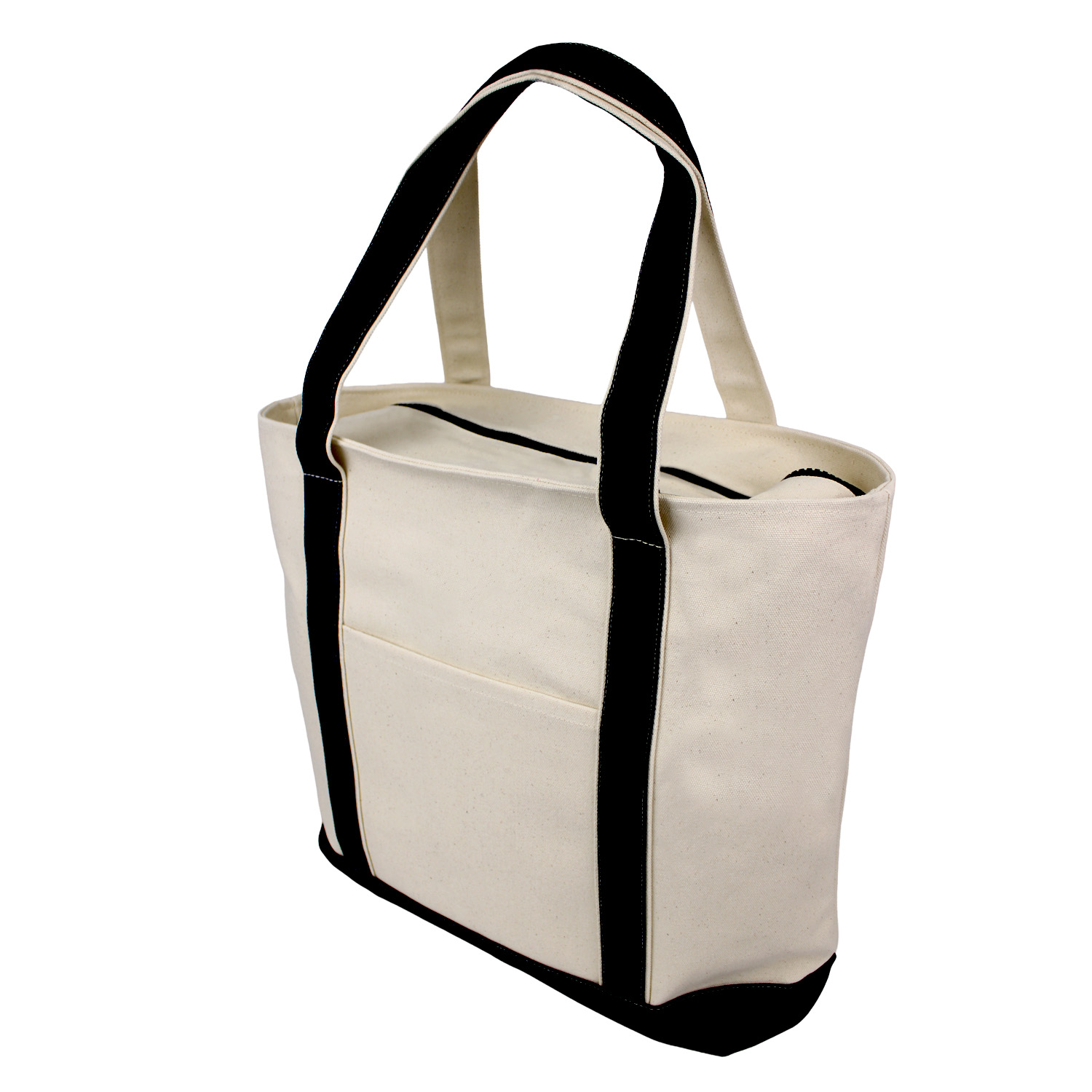 Picture of New! Jumbo Canvas Zipper Boat Tote