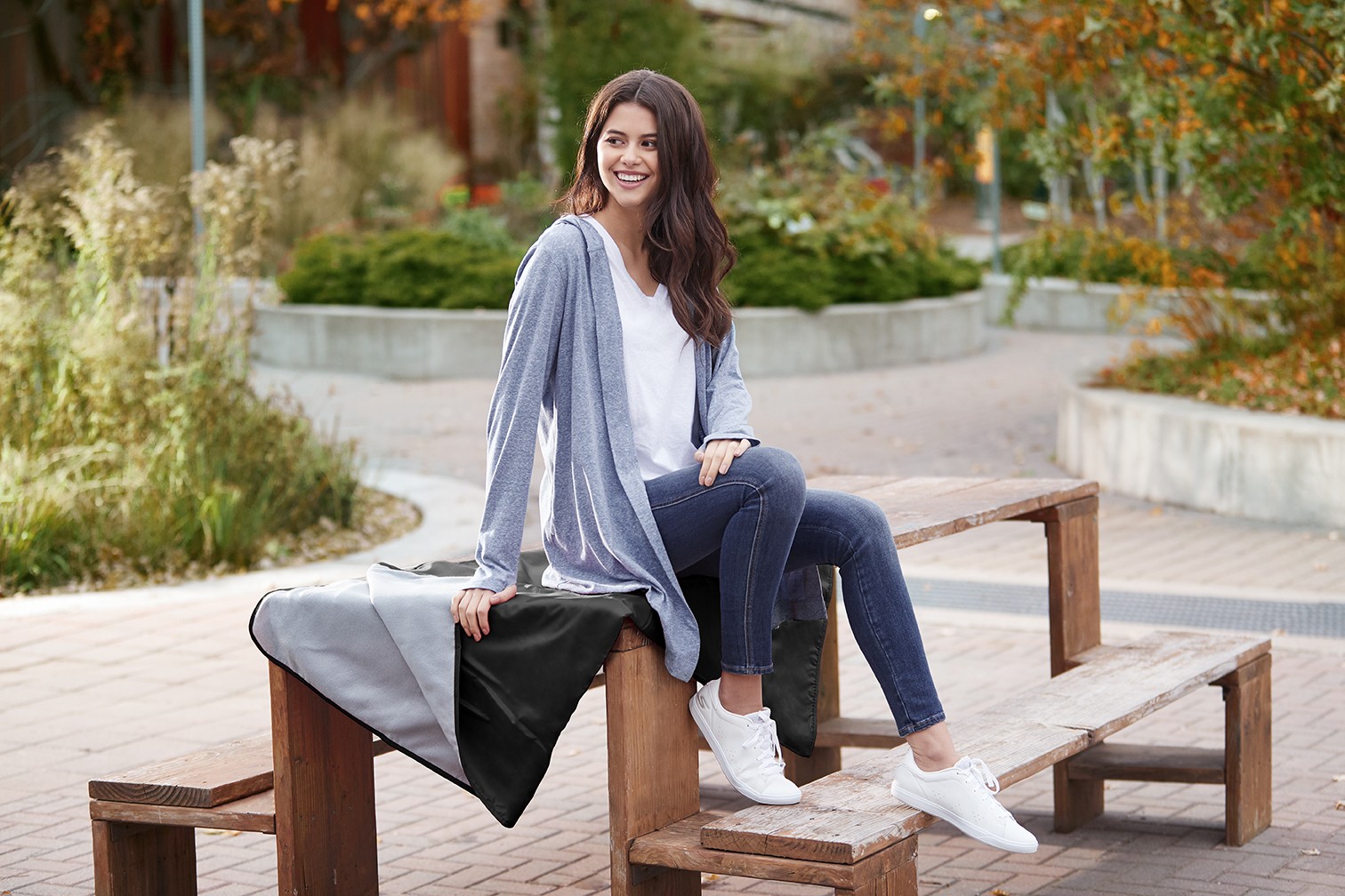 Picture of Roll up Picnic Blanket with Carrying Strap