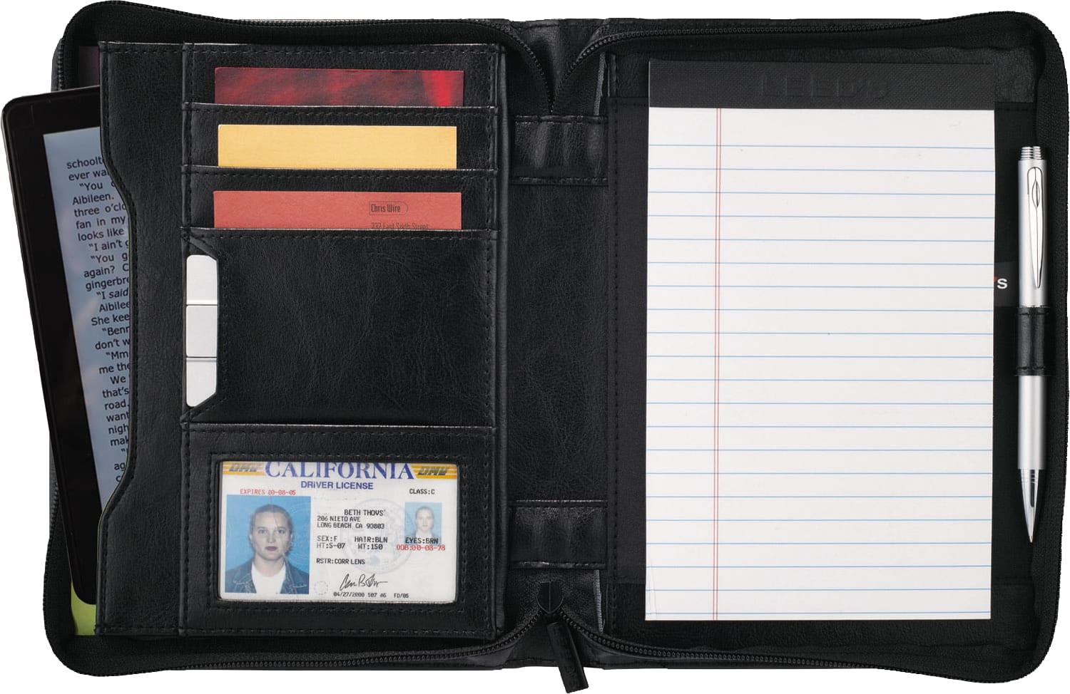 Picture of Renaissance Jr. Zippered Padfolio with FSC® Mix Paper