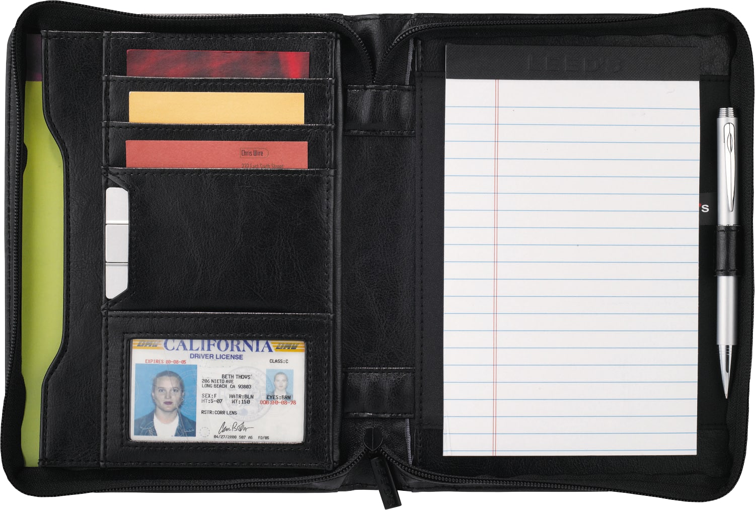 Picture of Renaissance Jr. Zippered Padfolio with FSC® Mix Paper