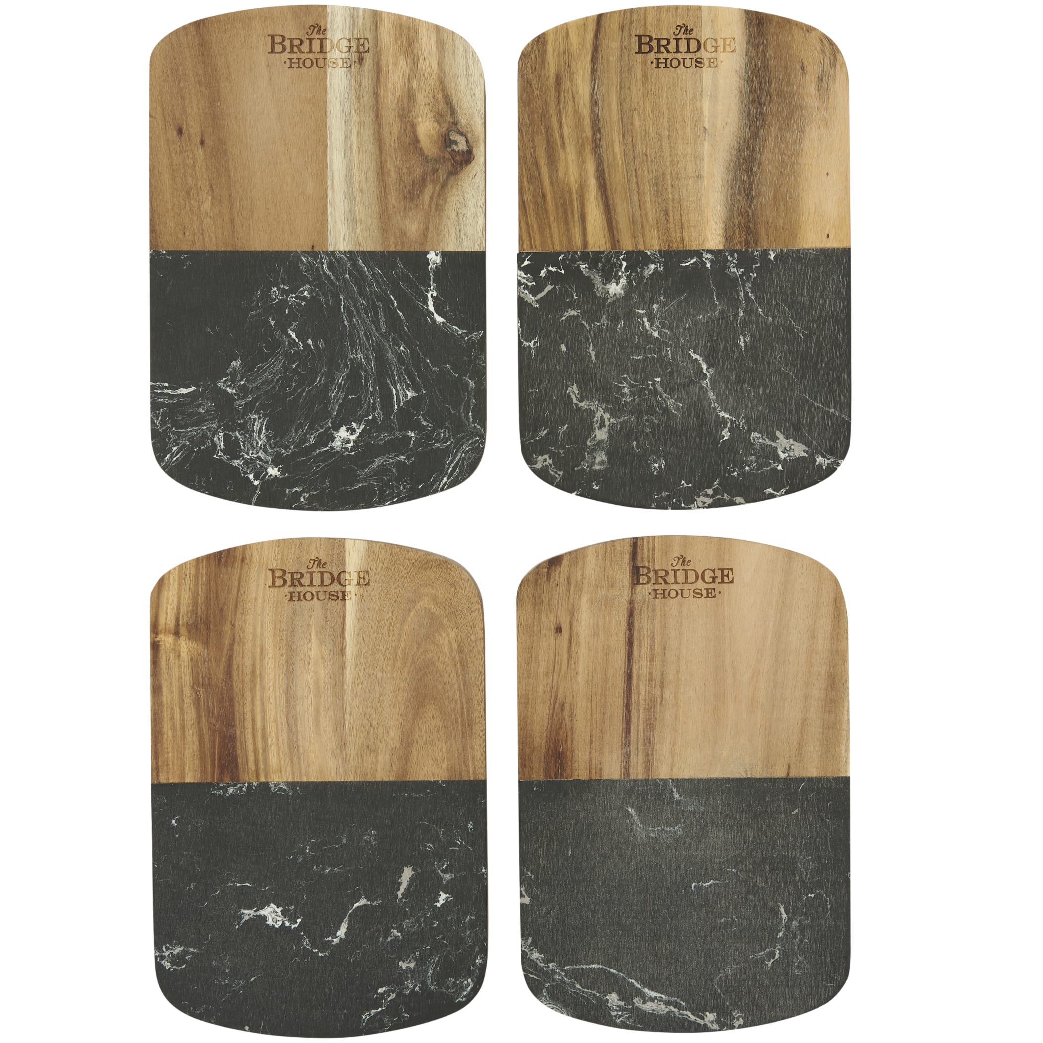Picture of Black Marble Cheese Board Set with Knives