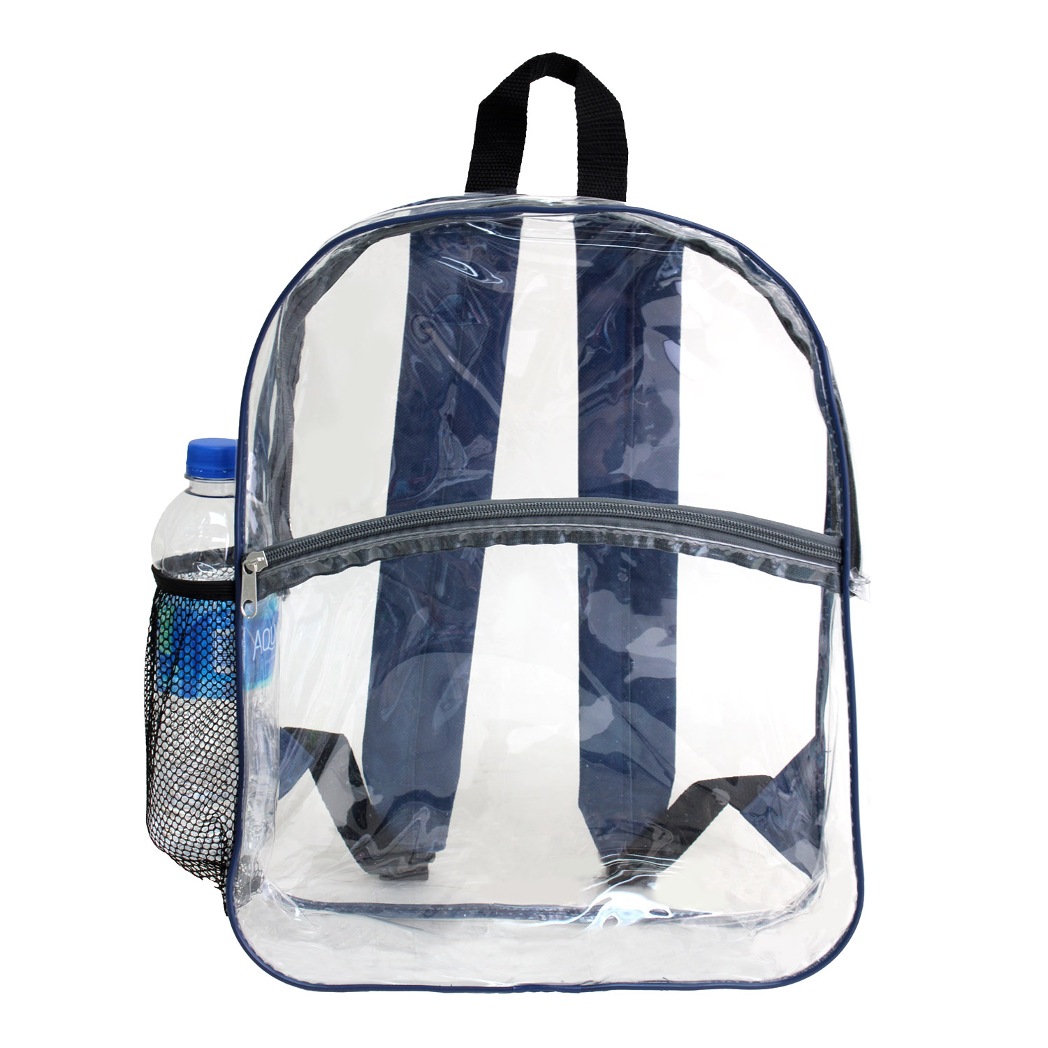 Picture of Best Value Security Clear Backpack With Water Bottle Pocket