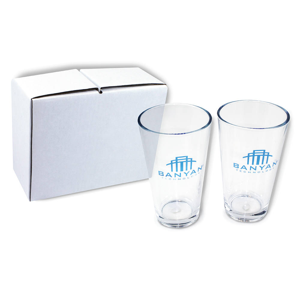 Picture of 16 oz. Pint Glass, USA - Gift Set of 2