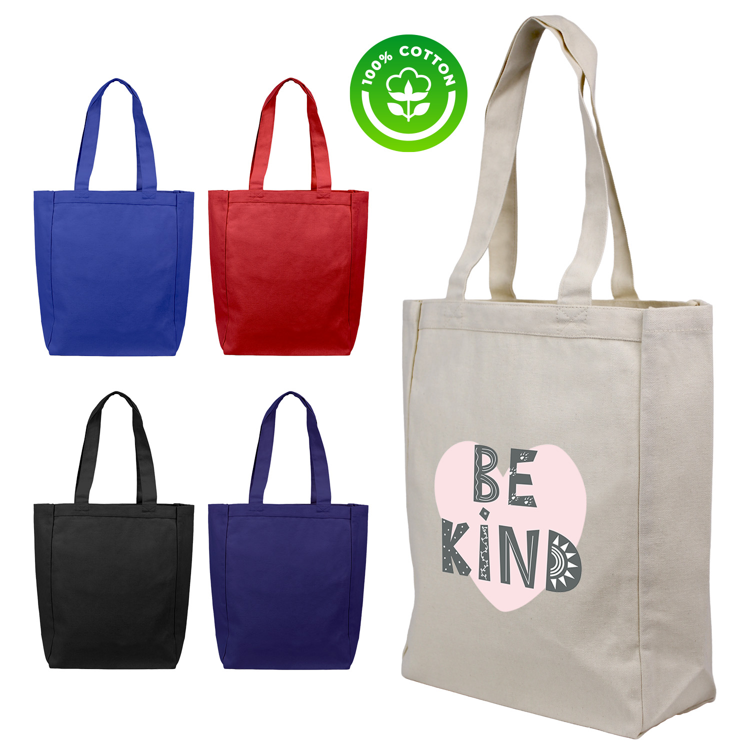 Picture of New! 10 Oz. Cotton Canvas Shopping Tote